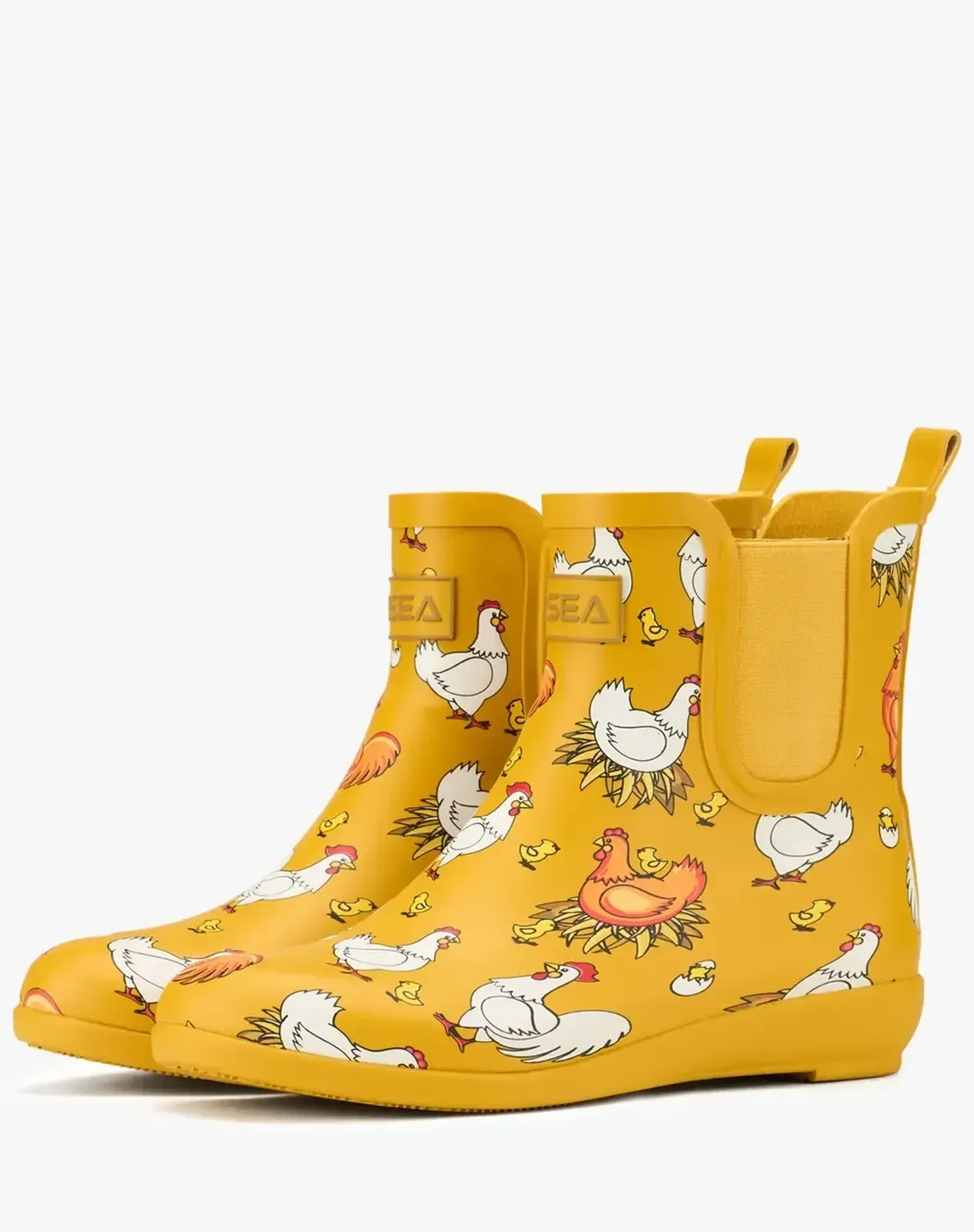 Yellow 1 Women's Stylish Ankle Rain Boots for XSX68WCP image 5