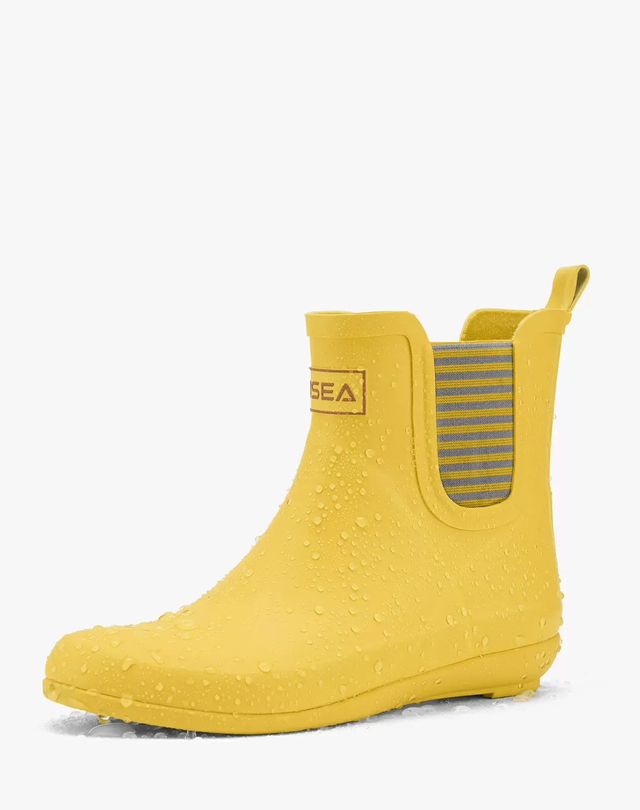 Yellow Women's Stylish Ankle Rain Boots for XSX68WCP image 2