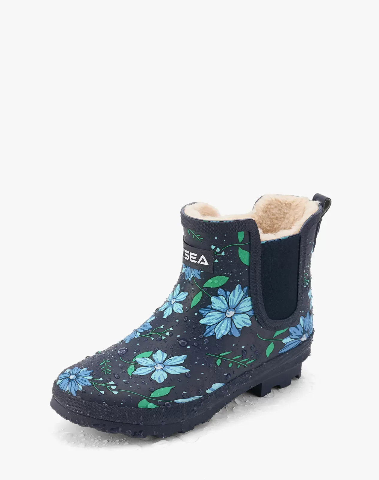 Printed 1 Women's Plush Rain Boots for XSX69WCP image 2