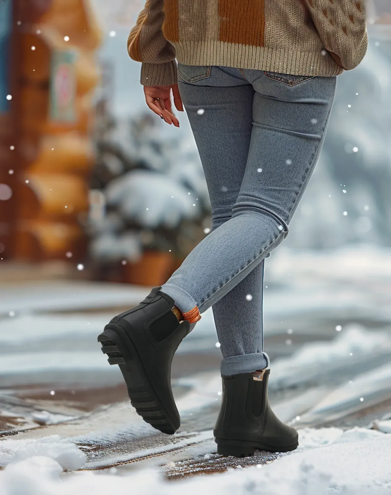 Women's Plush Rain Boots for XSX69WCP image 6