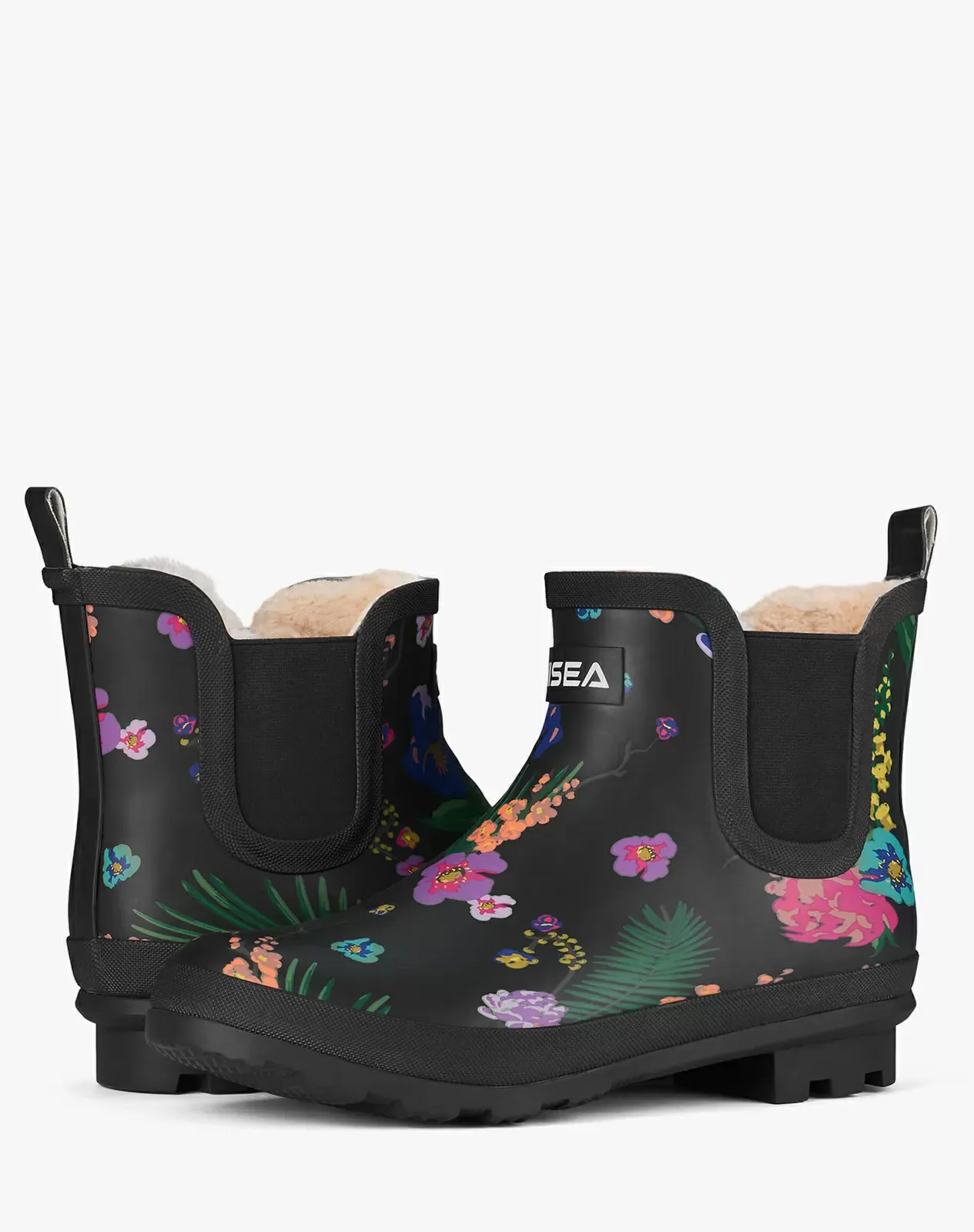 Printed 2 Women's Plush Rain Boots for XSX69WCP image 4