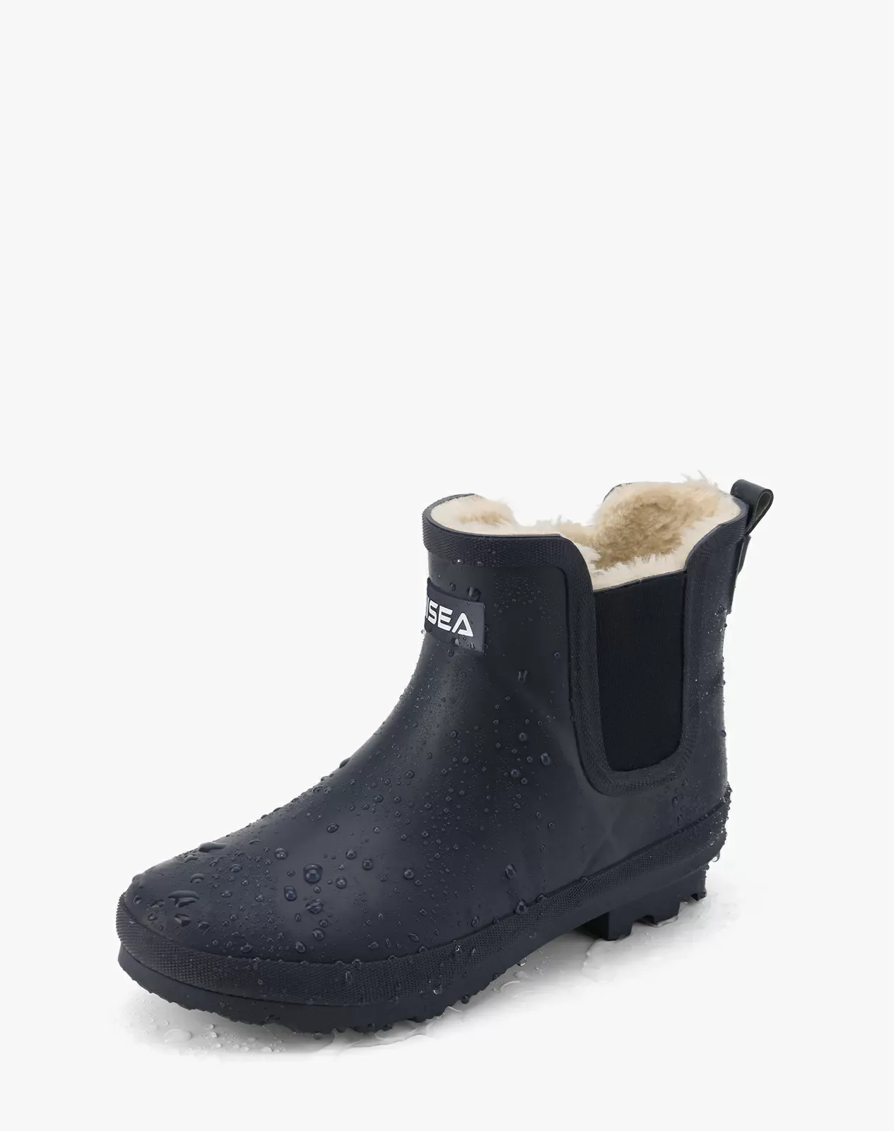 Navy Women's Plush Rain Boots for XSX69WCP image 2