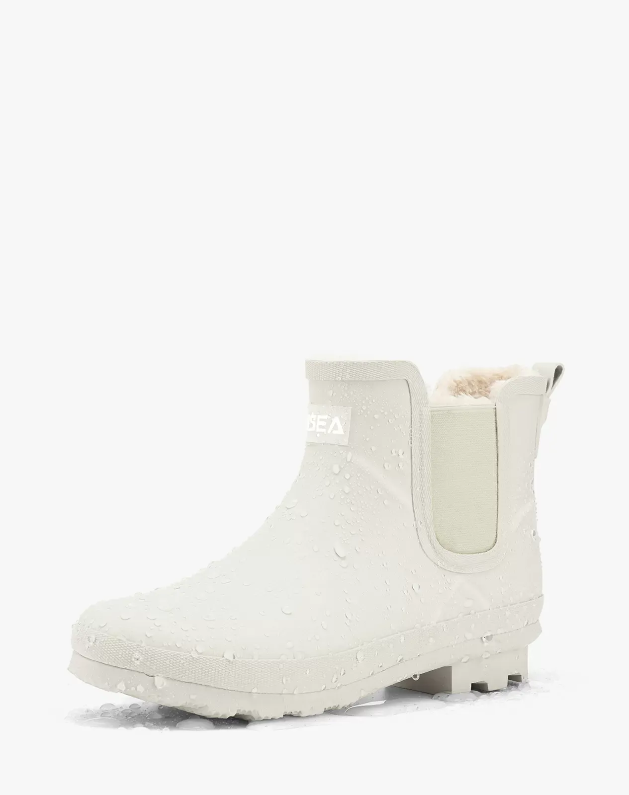 White Women's Plush Rain Boots for XSX69WCP image 2