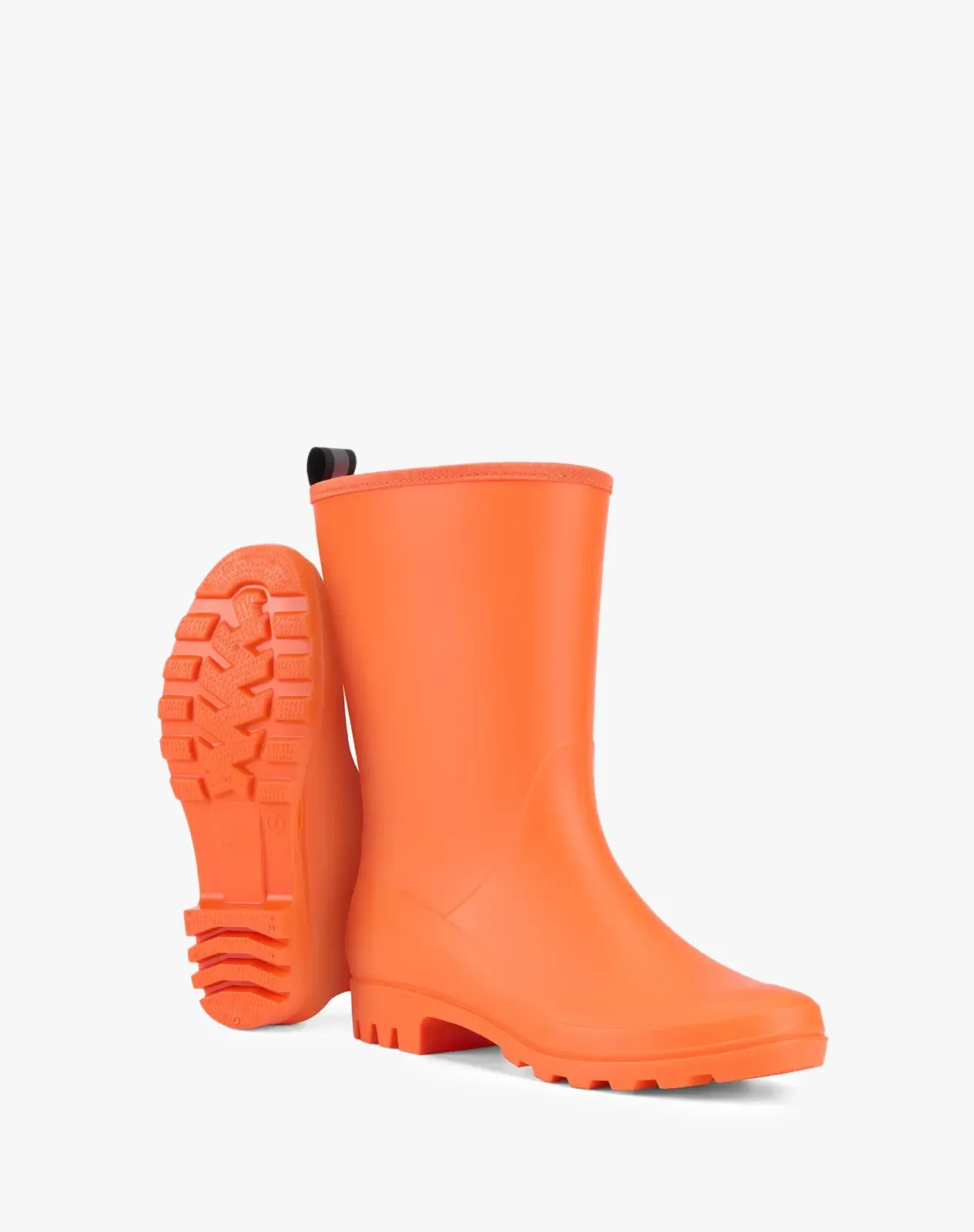 Orange Women's Non-slip Mid-Calf Rain Boots for XSX74WCP image 3