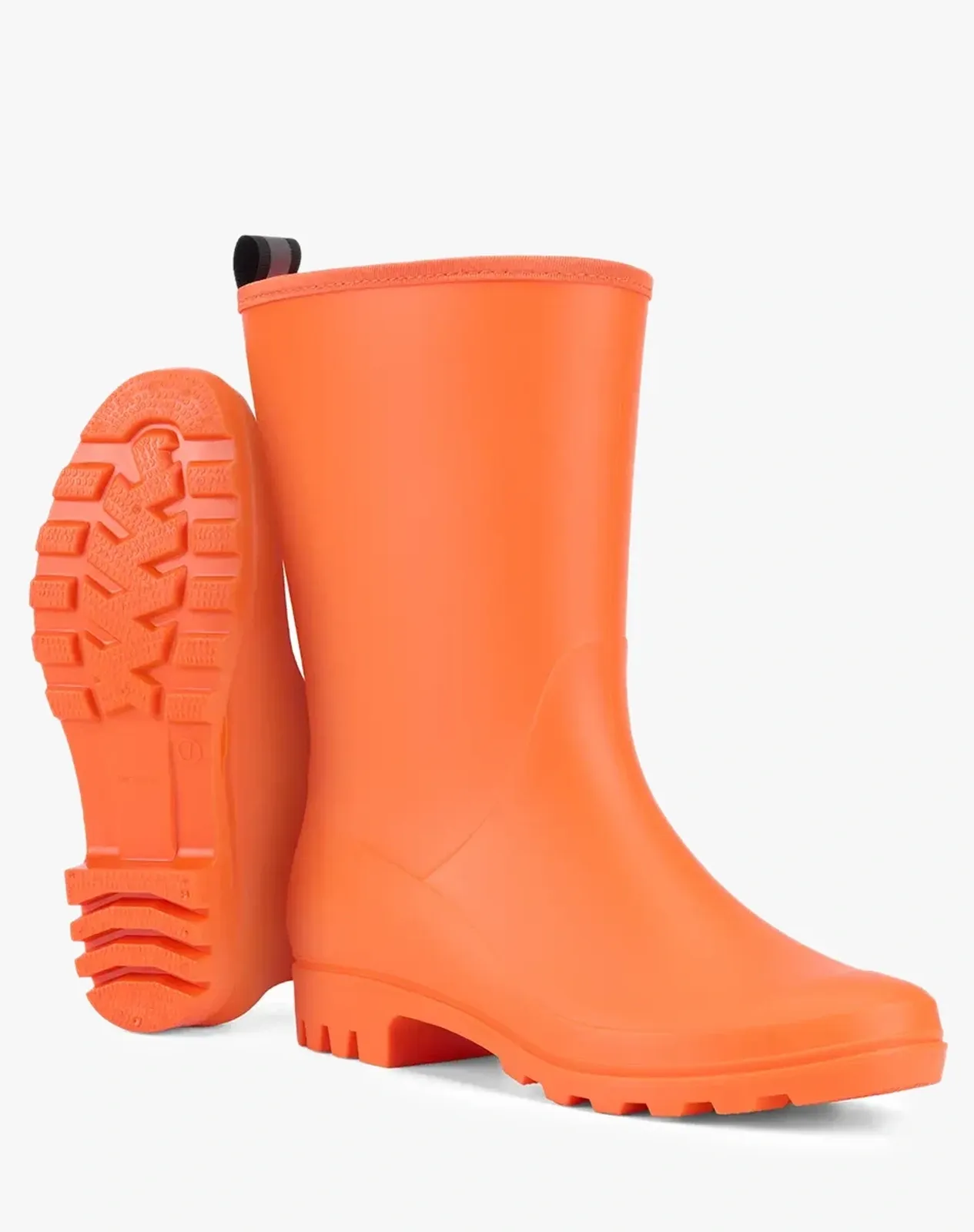 Orange Women's Non-slip Mid-Calf Rain Boots for XSX74WCP image 3
