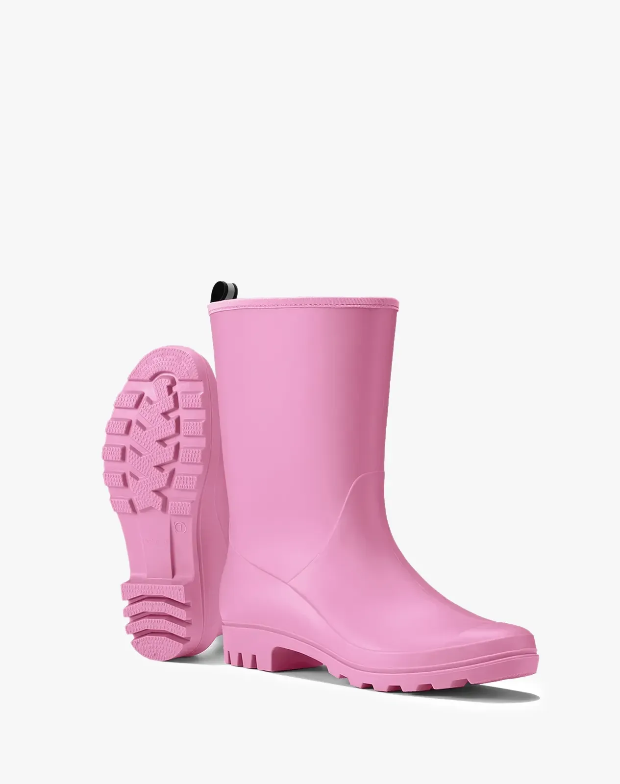 Pink Women's Non-slip Mid-Calf Rain Boots for XSX74WCP image 3
