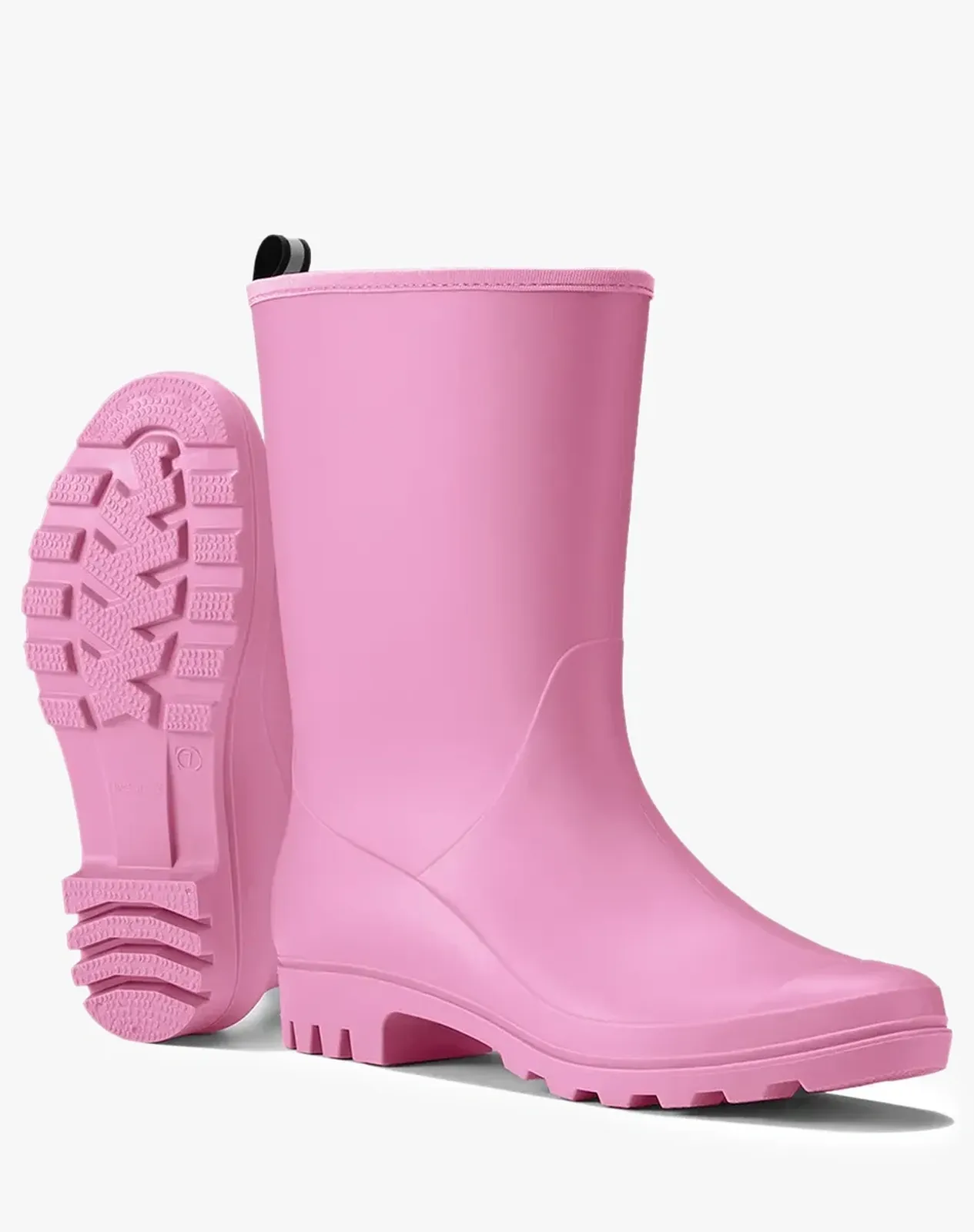 Pink Women's Non-slip Mid-Calf Rain Boots for XSX74WCP image 3
