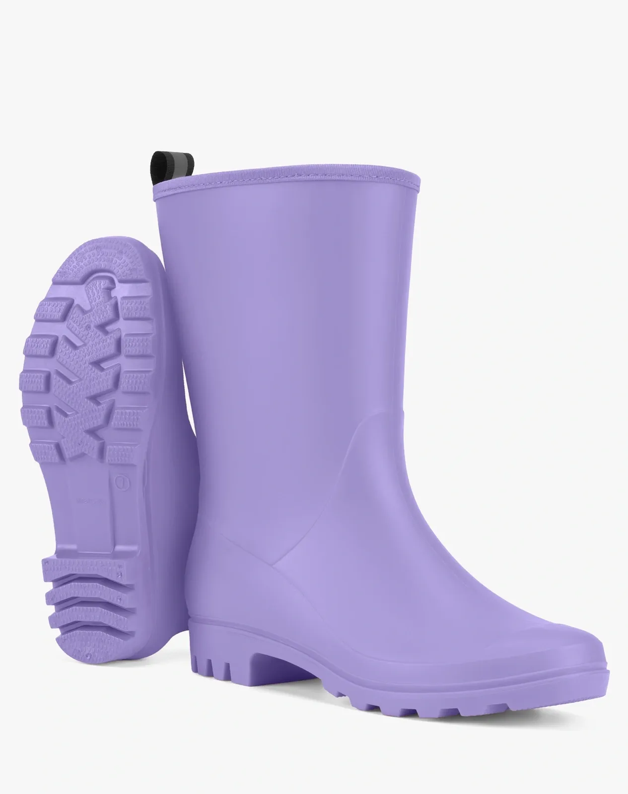 Purple Women's Non-slip Mid-Calf Rain Boots for XSX74WCP image 3