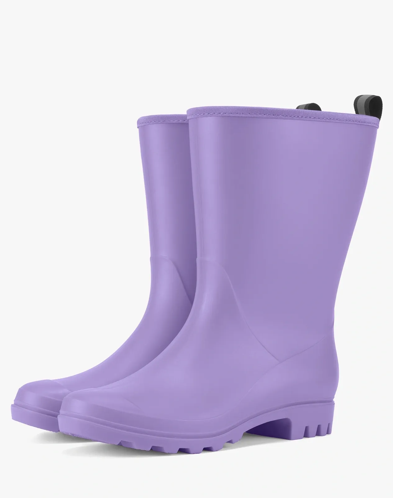 Purple Women's Non-slip Mid-Calf Rain Boots for XSX74WCP image 4