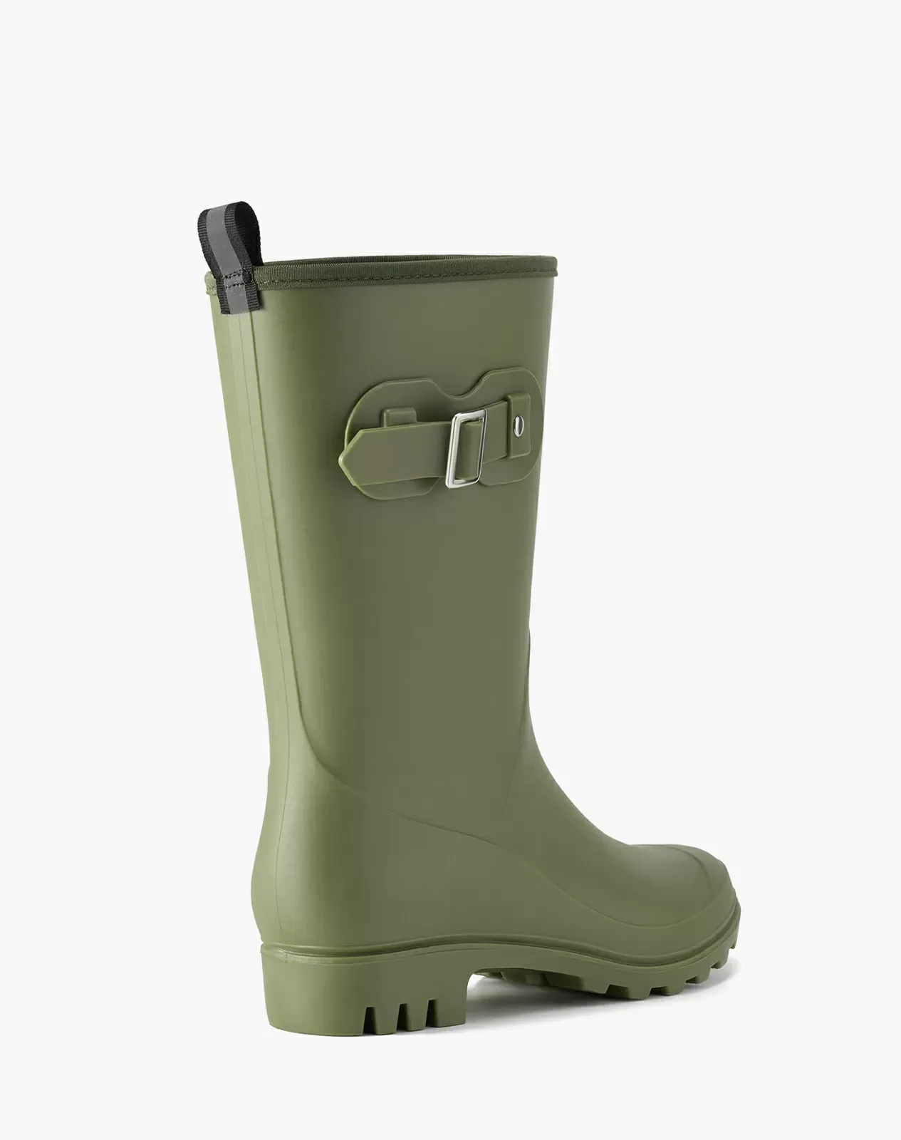 Green Women's Comfortable Buckle Rain Boots for XSX75WCP image 4
