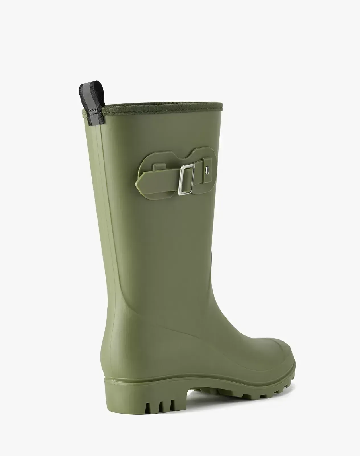 Green Women's Comfortable Buckle Rain Boots for XSX75WCP image 4