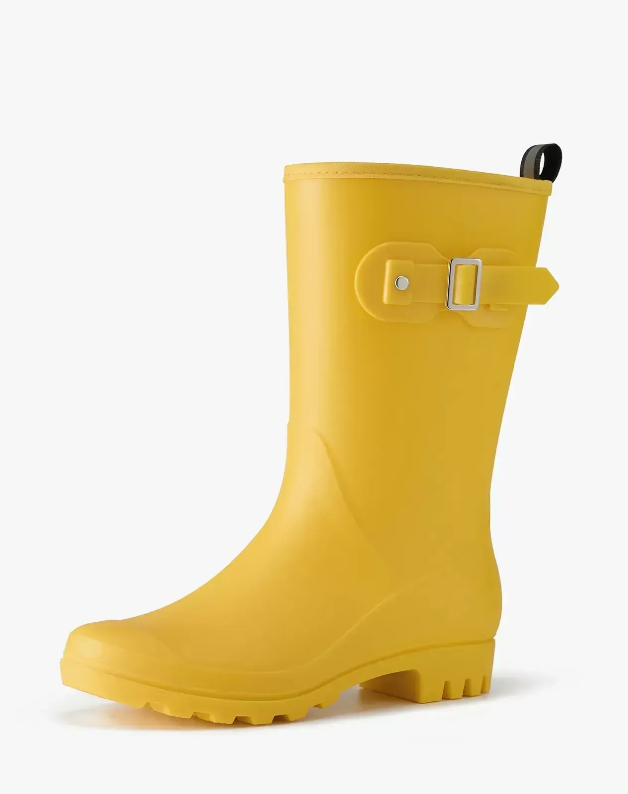 Yellow Women's Comfortable Buckle Rain Boots for XSX75WCP image 2