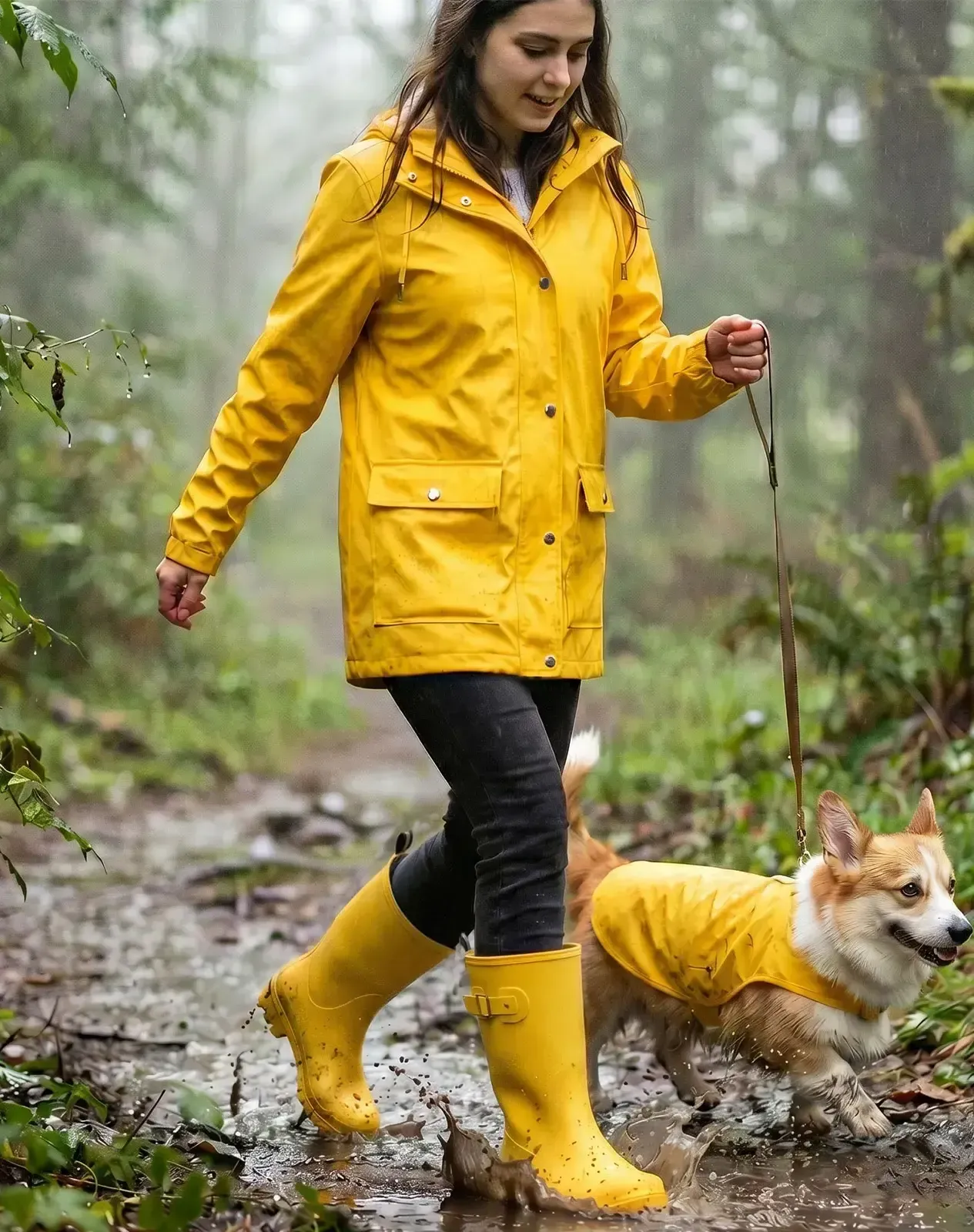 Yellow Women's Comfortable Buckle Rain Boots for XSX75WCP image 6