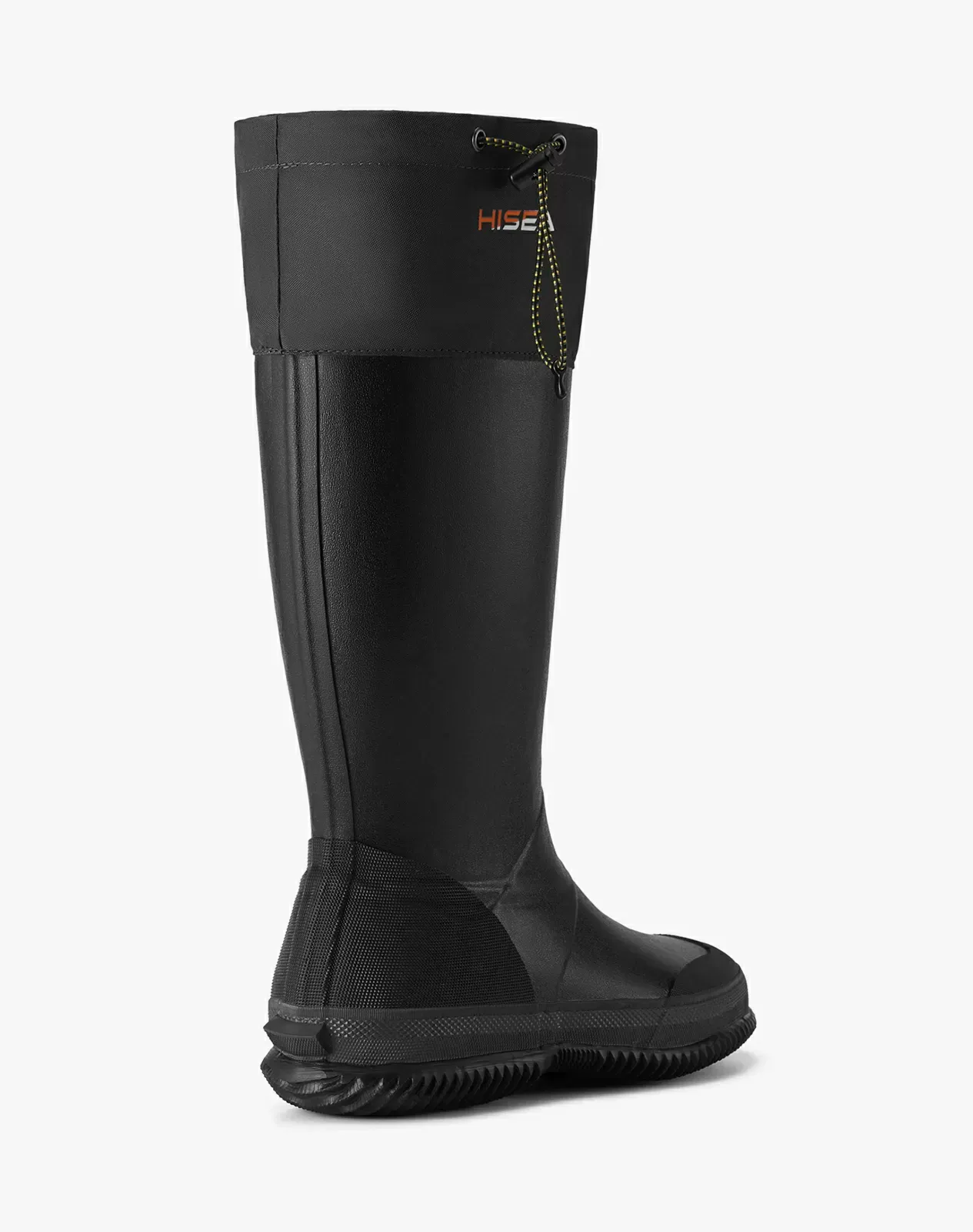 Black Men's Durable Outdoor Rubber Rain Boots for XSX76CP image 4
