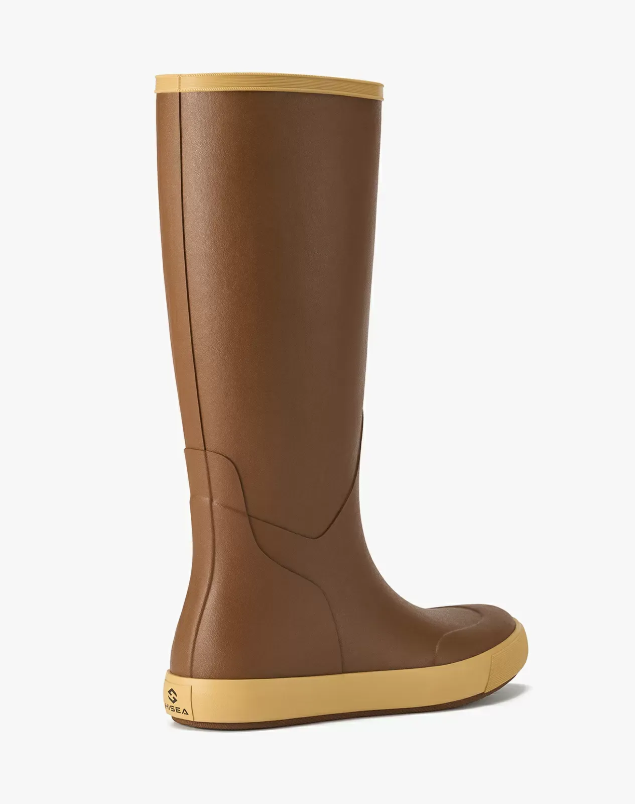 Tan Men's Knee High Rubber Rain Boots for XSX77CP image 3