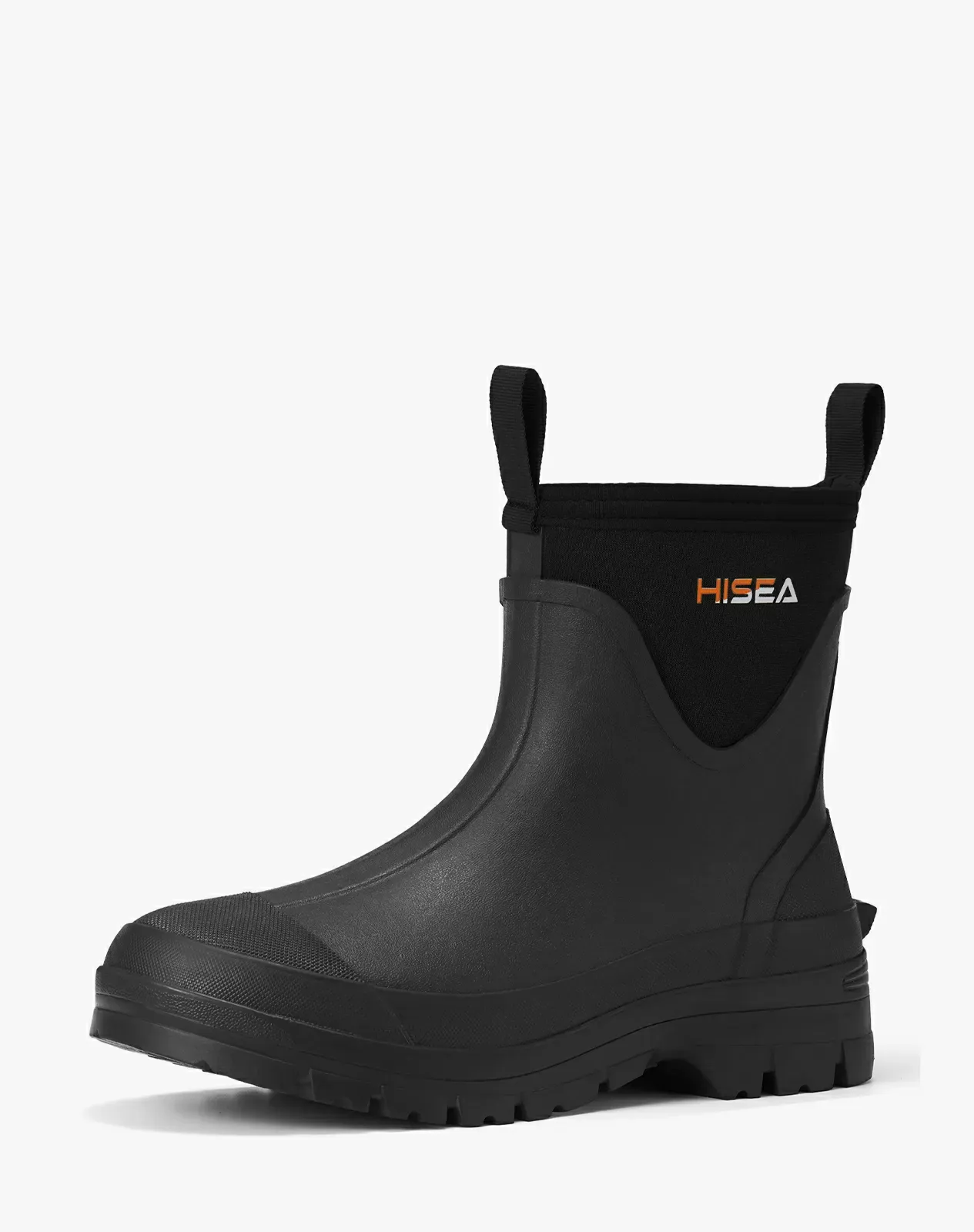 Black Men's Non-slip Chelsea Rain Boots | HISEA