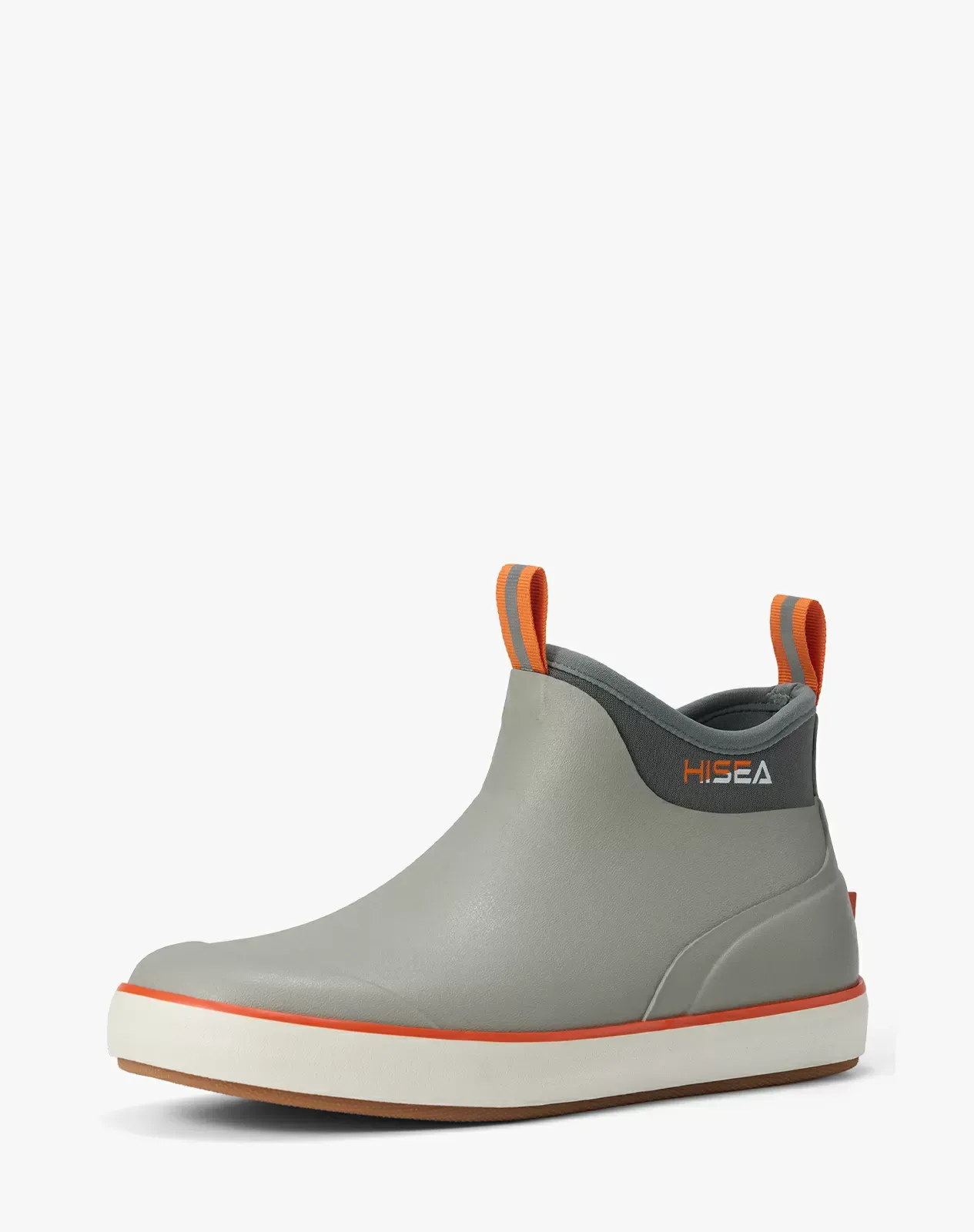 Grey Men's Rubber Ankle Rain Boots for XSX80CP image 2