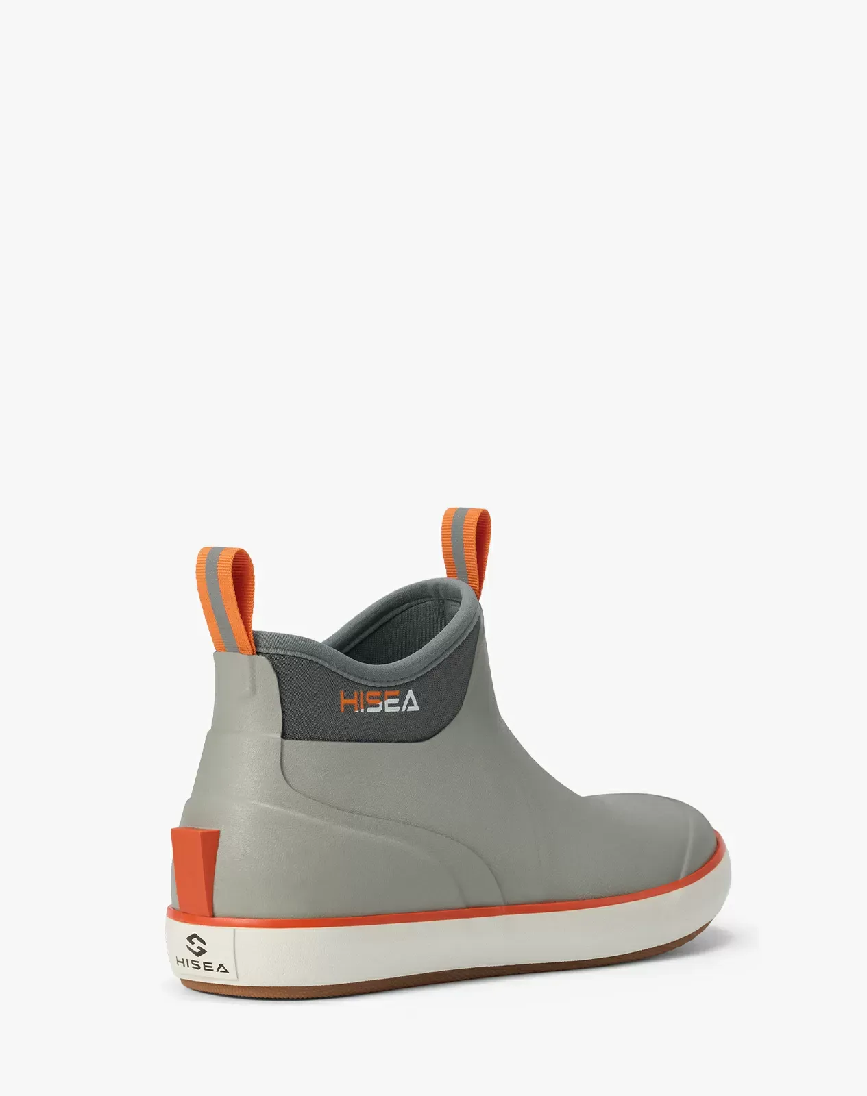 Grey Men's Rubber Ankle Rain Boots for XSX80CP image 4