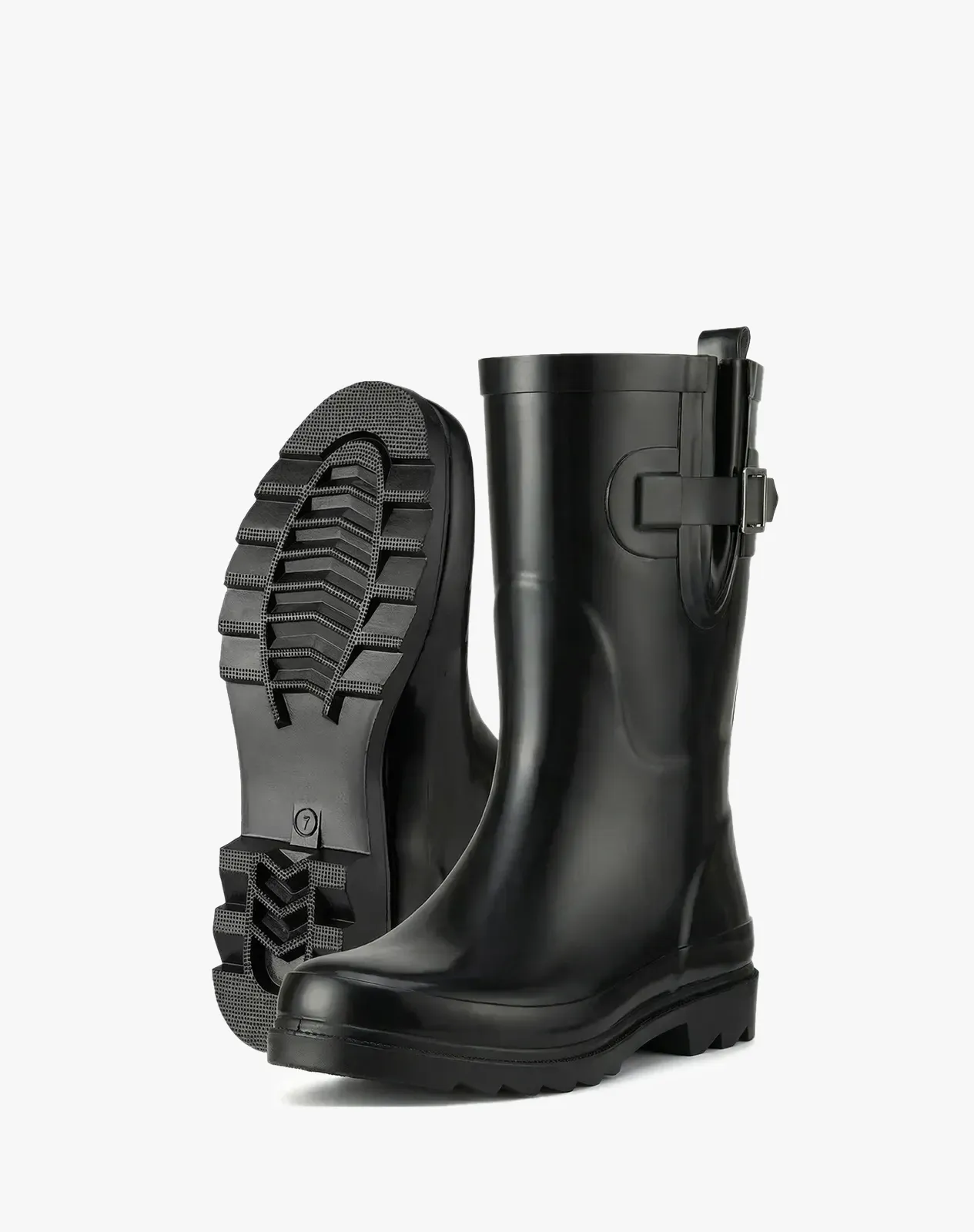 Women's Adjustable Buckle Rain Boots for XSX84WCP image 4