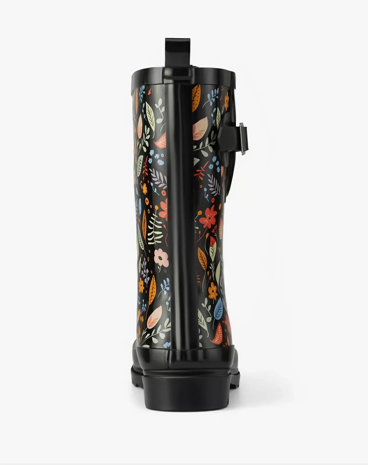 Printed 1 Women's Adjustable Buckle Rain Boots for XSX84WCP image 4
