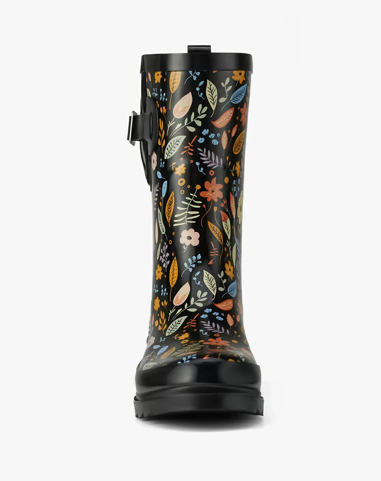 Printed 1 Women's Adjustable Buckle Rain Boots for XSX84WCP image 5