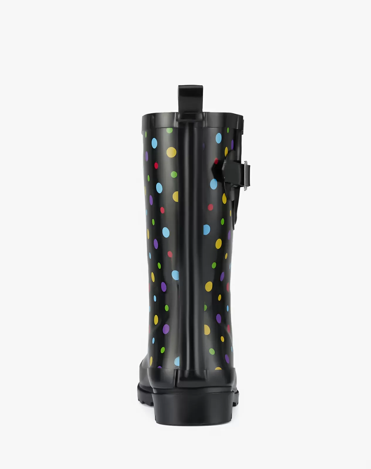 Polka dots Women's Adjustable Buckle Rain Boots for XSX84WCP image 4
