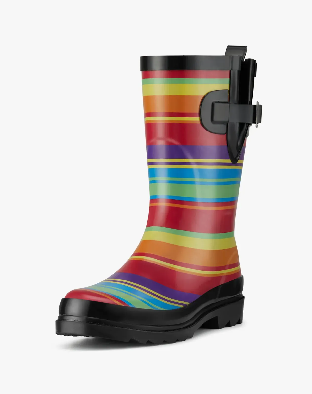 Rainbow Women's Adjustable Buckle Rain Boots for XSX84WCP image 2