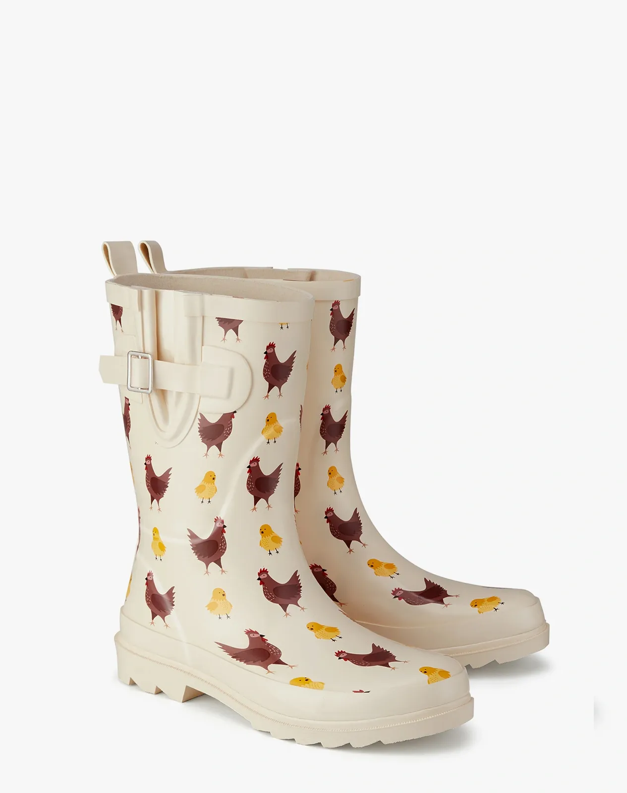 Yellow Women's Adjustable Buckle Rain Boots for XSX84WCP image 3