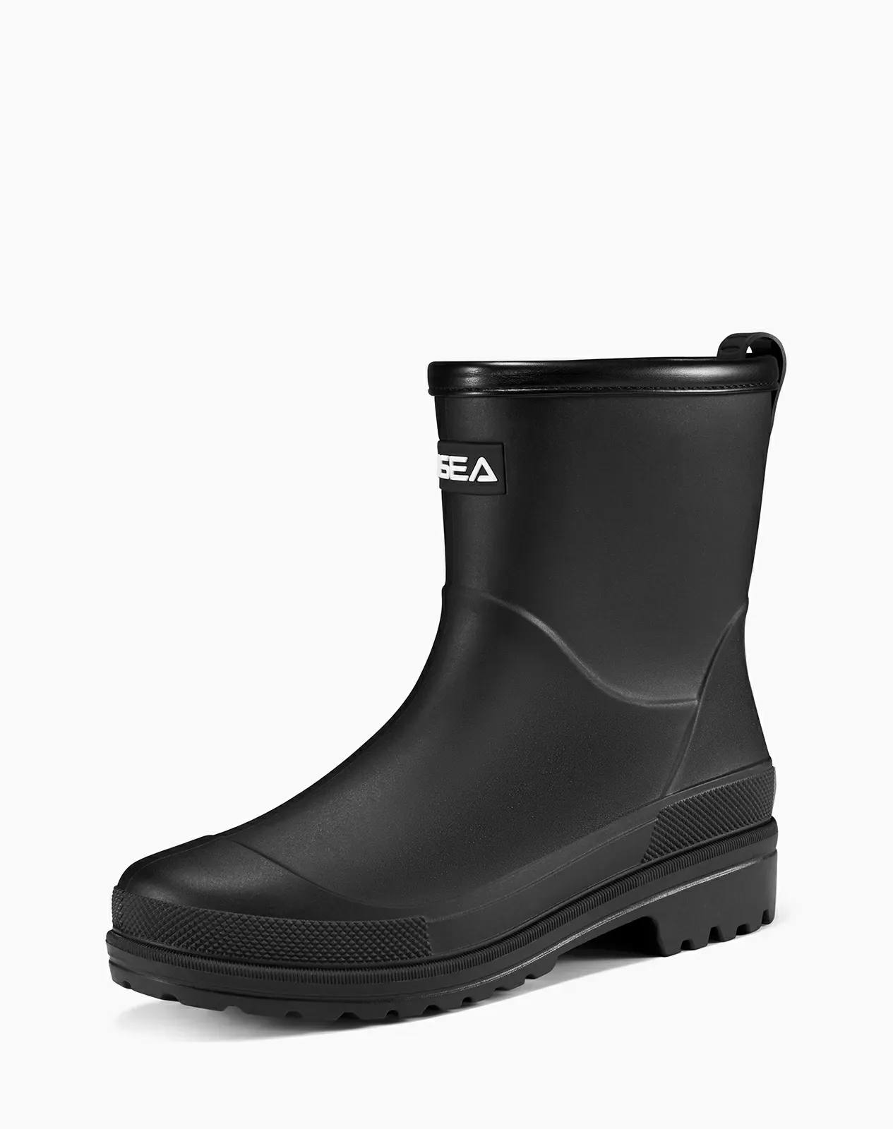 Black Women's Chelsa PVC Ankle Rain Boots for XSX89WCP image 2