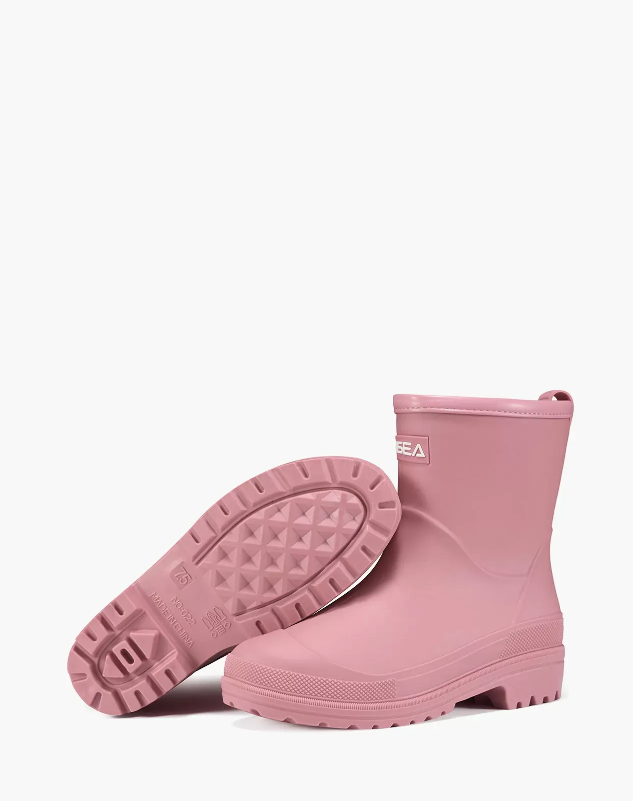 Pink Women's Chelsa PVC Ankle Rain Boots for XSX89WCP image 3