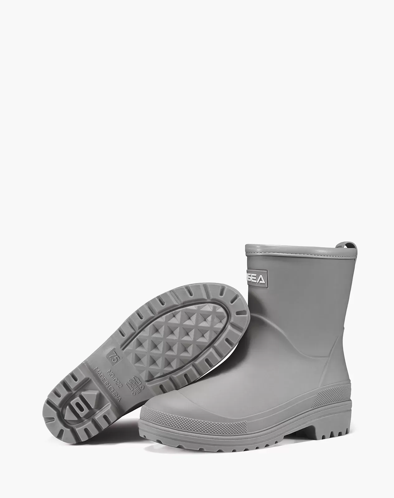 Grey Women's Chelsa PVC Ankle Rain Boots for XSX89WCP image 3