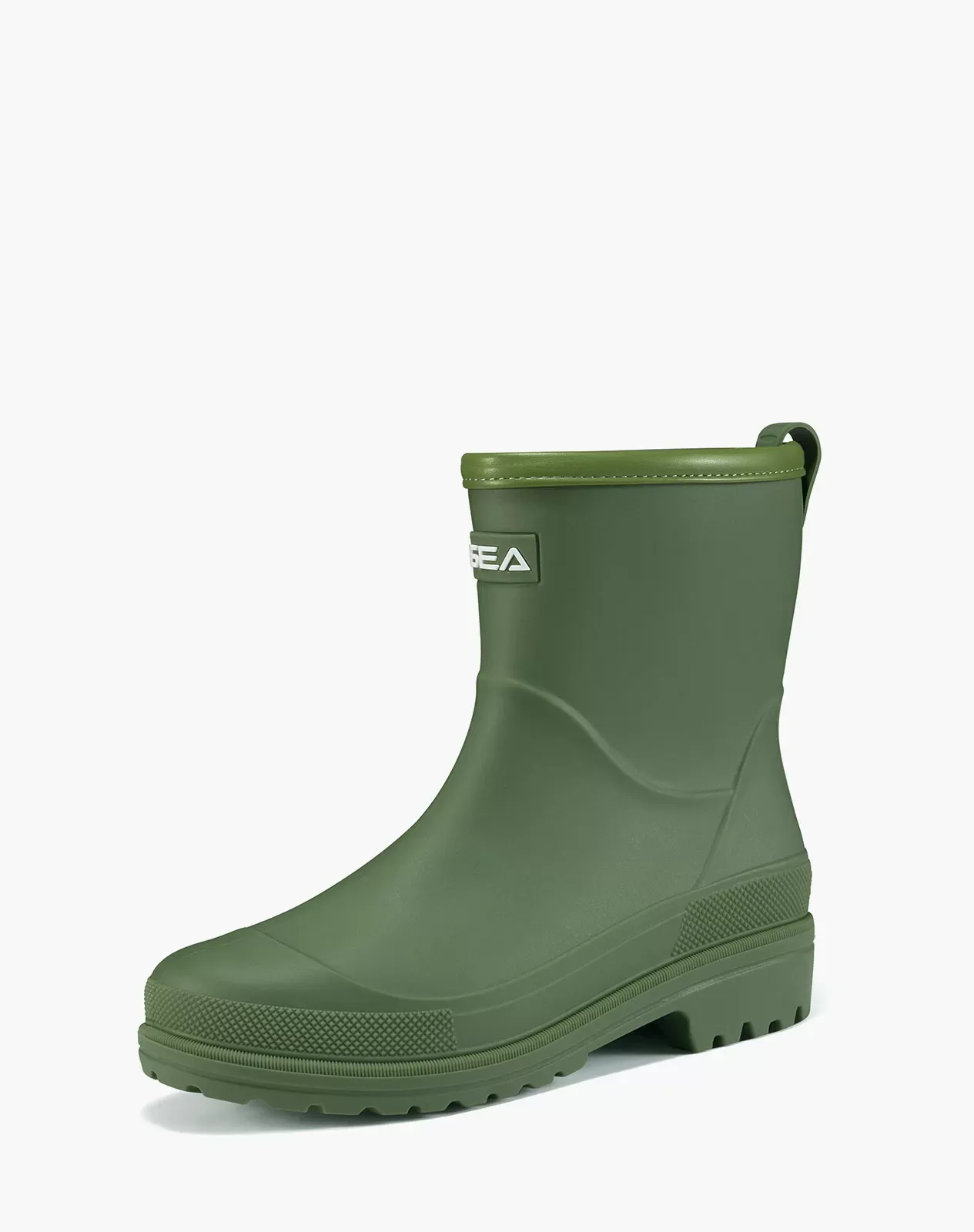 Green Women's Chelsa PVC Ankle Rain Boots for XSX89WCP image 2