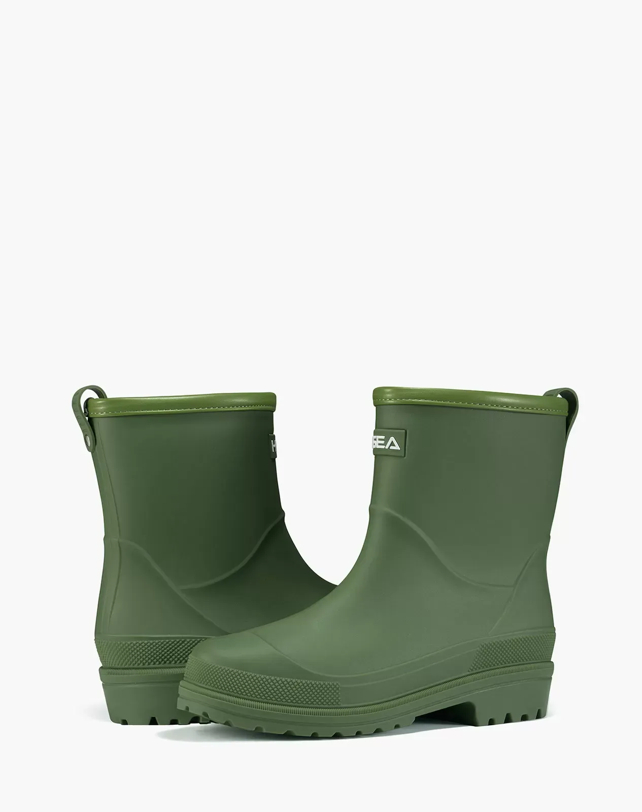 Green Women's Chelsa PVC Ankle Rain Boots for XSX89WCP image 4