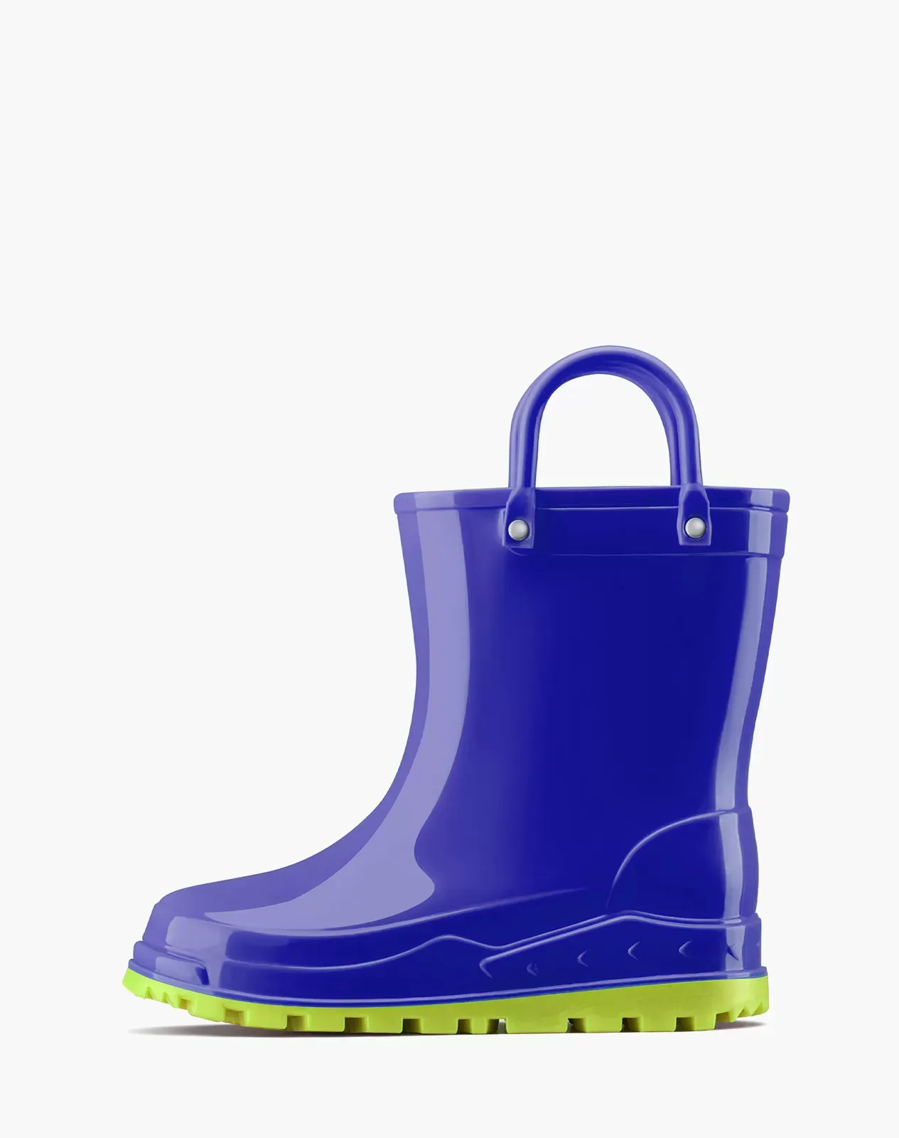 Blue Kids' PVC Rain Boots with Handles for XSX91KCP image 1
