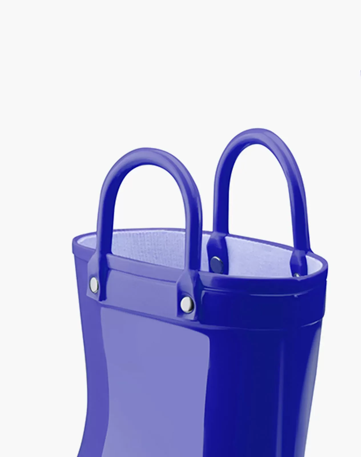 Blue Kids' PVC Rain Boots with Handles for XSX91KCP image 5