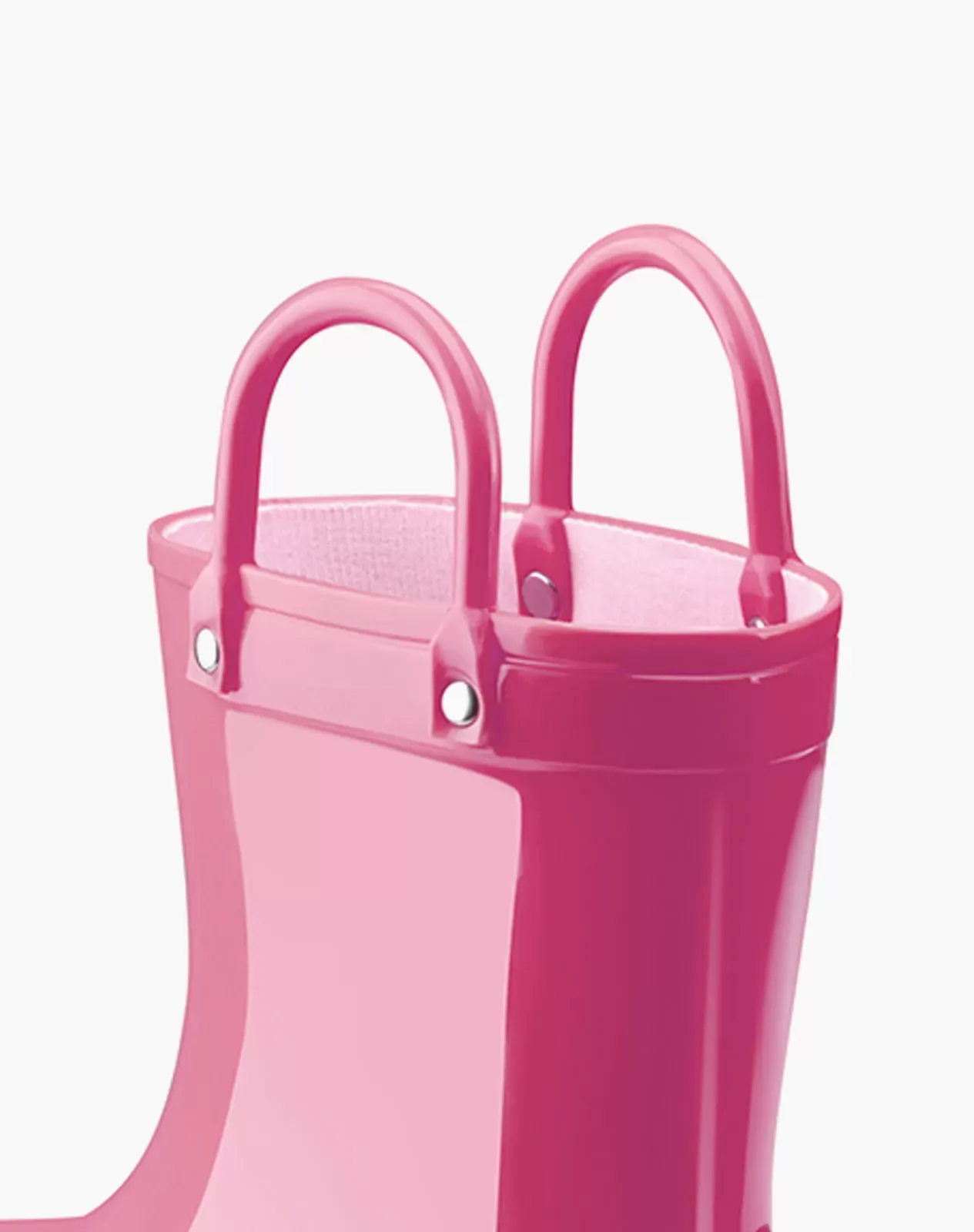Pink Kids' PVC Rain Boots with Handles for XSX91KCP image 5
