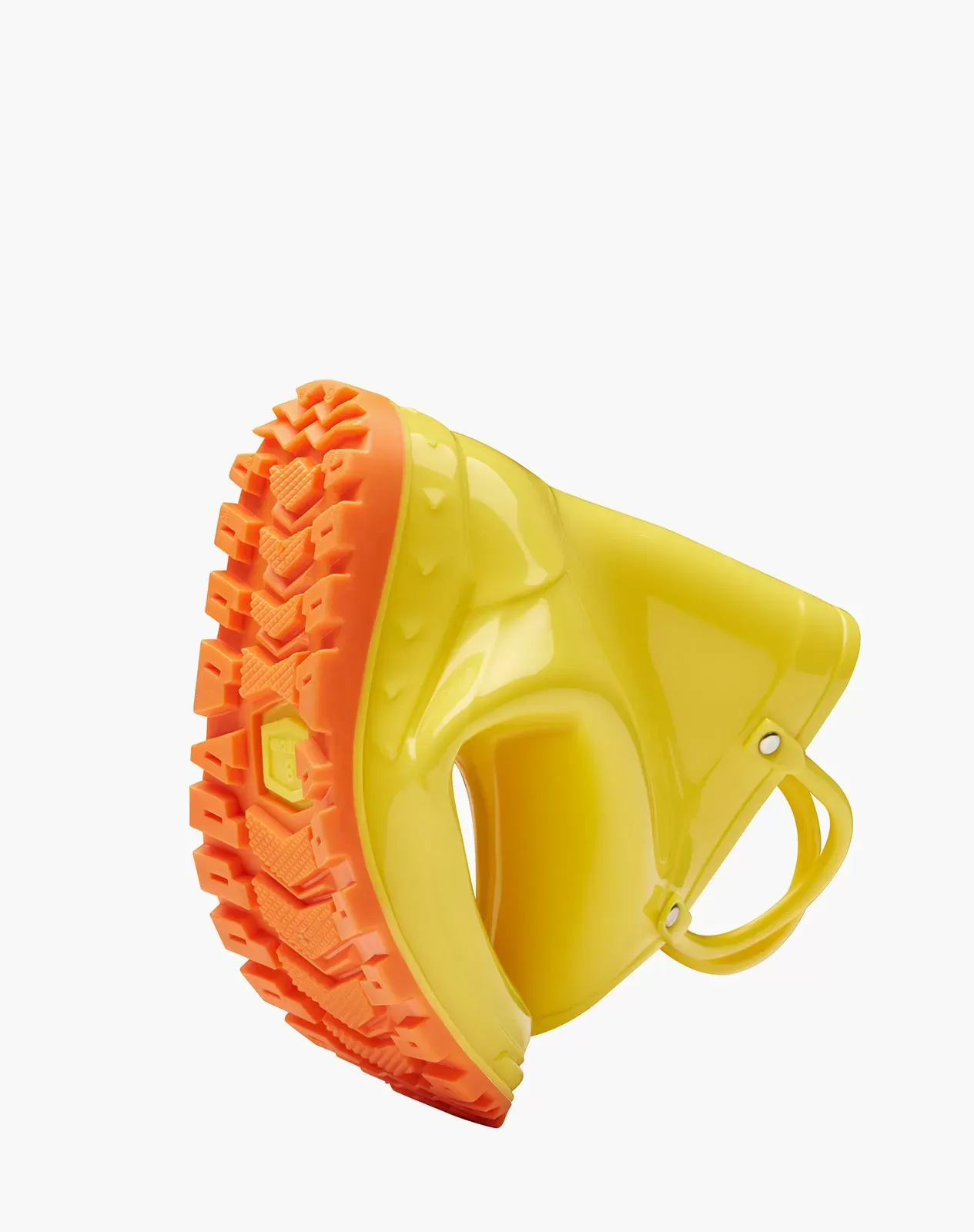 Yellow Kids' PVC Rain Boots with Handles for XSX91KCP image 4