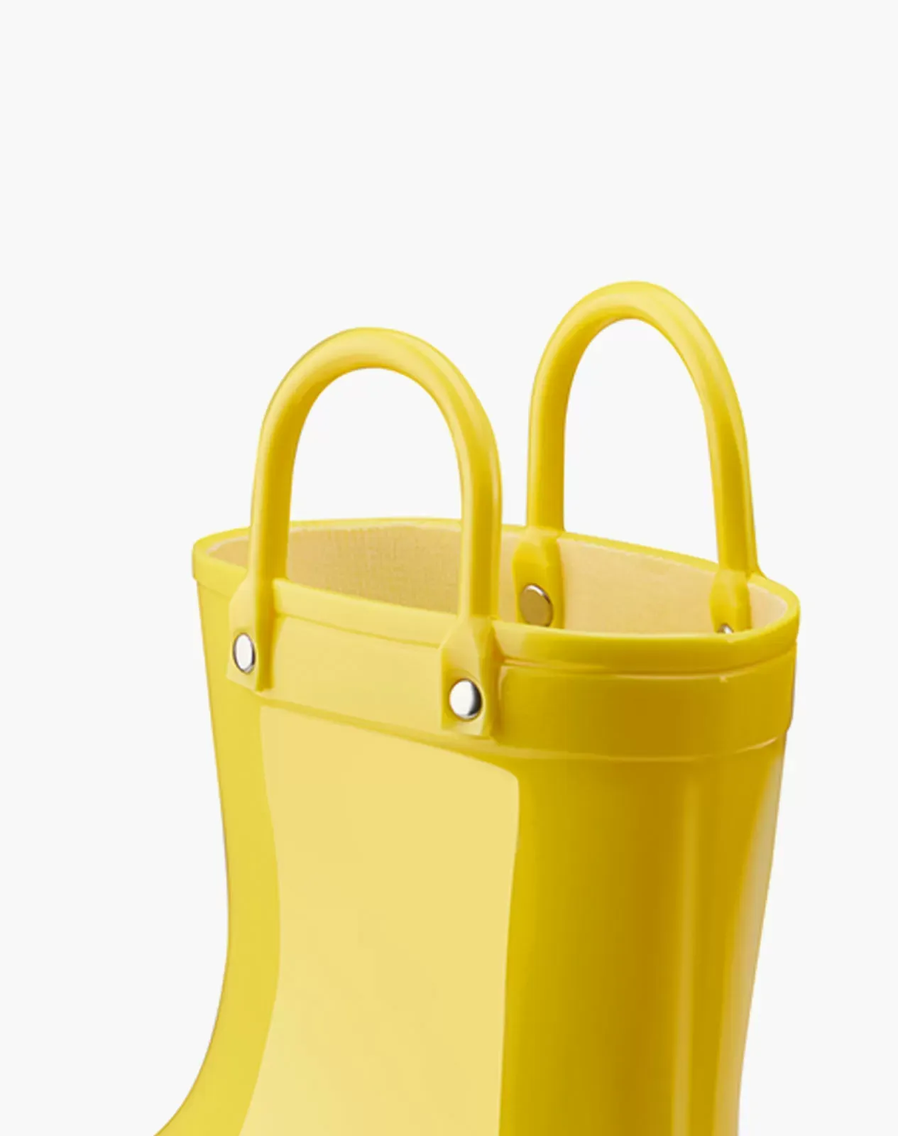 Yellow Kids' PVC Rain Boots with Handles for XSX91KCP image 5