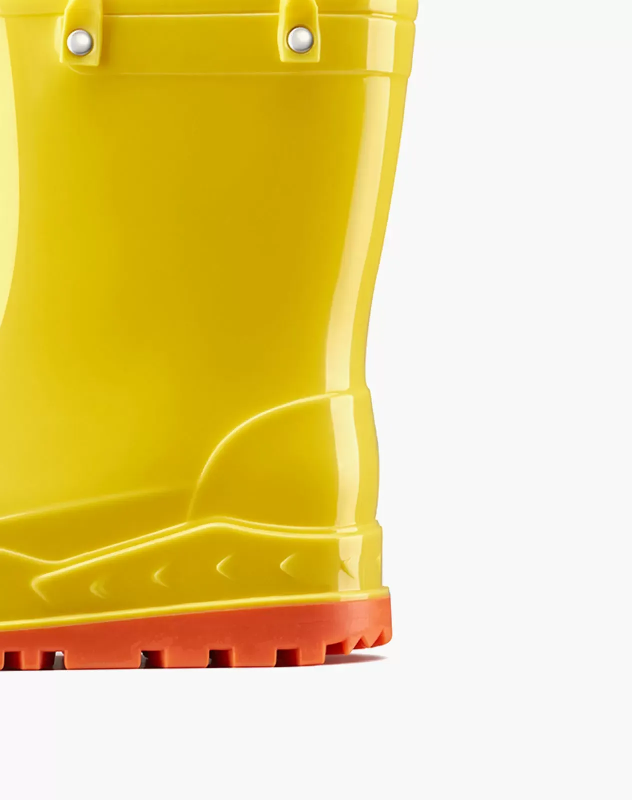 Yellow Kids' PVC Rain Boots with Handles for XSX91KCP image 6