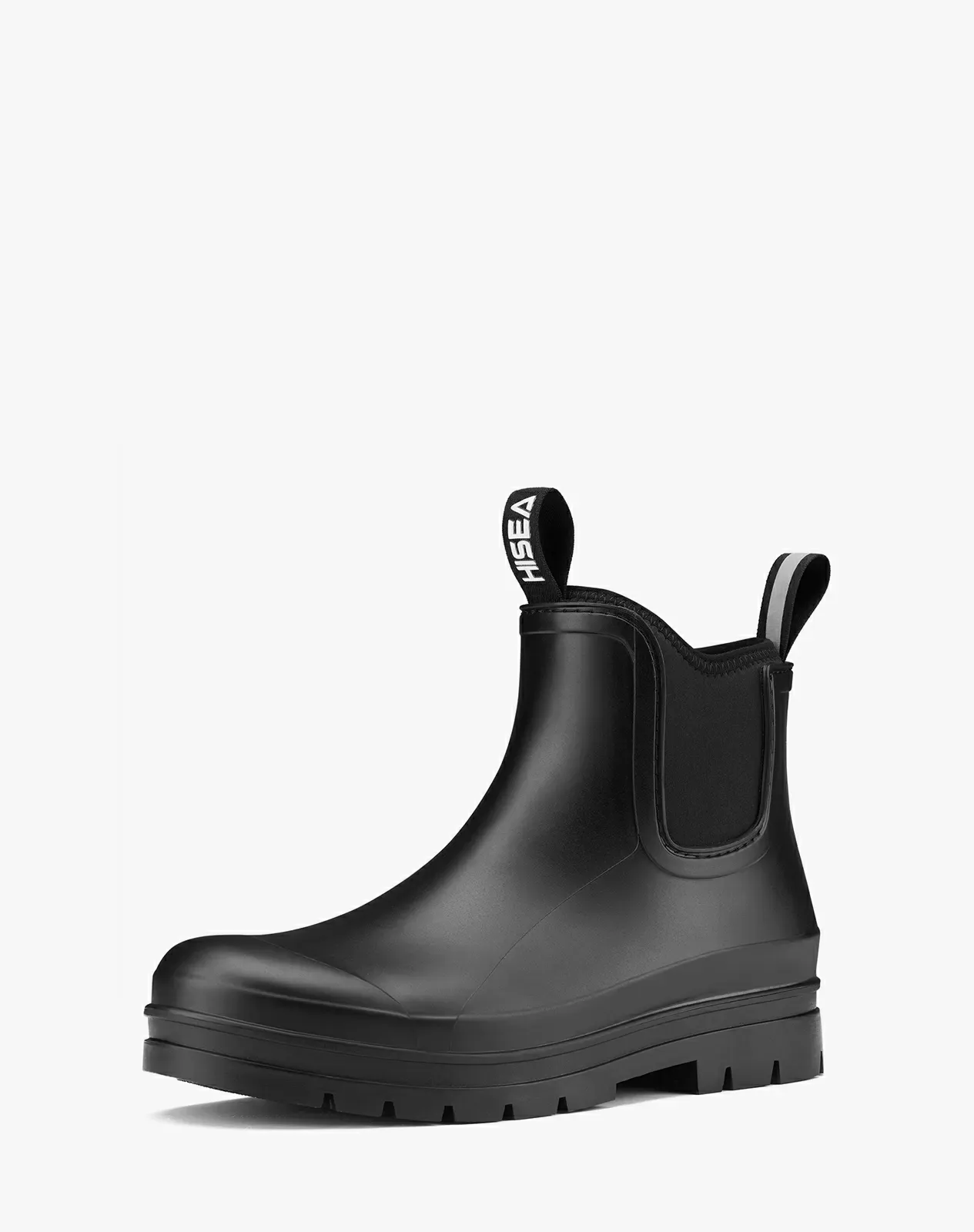 Black Aura Luxe Women's Chelse Rain Boots for XSX93WCP image 2