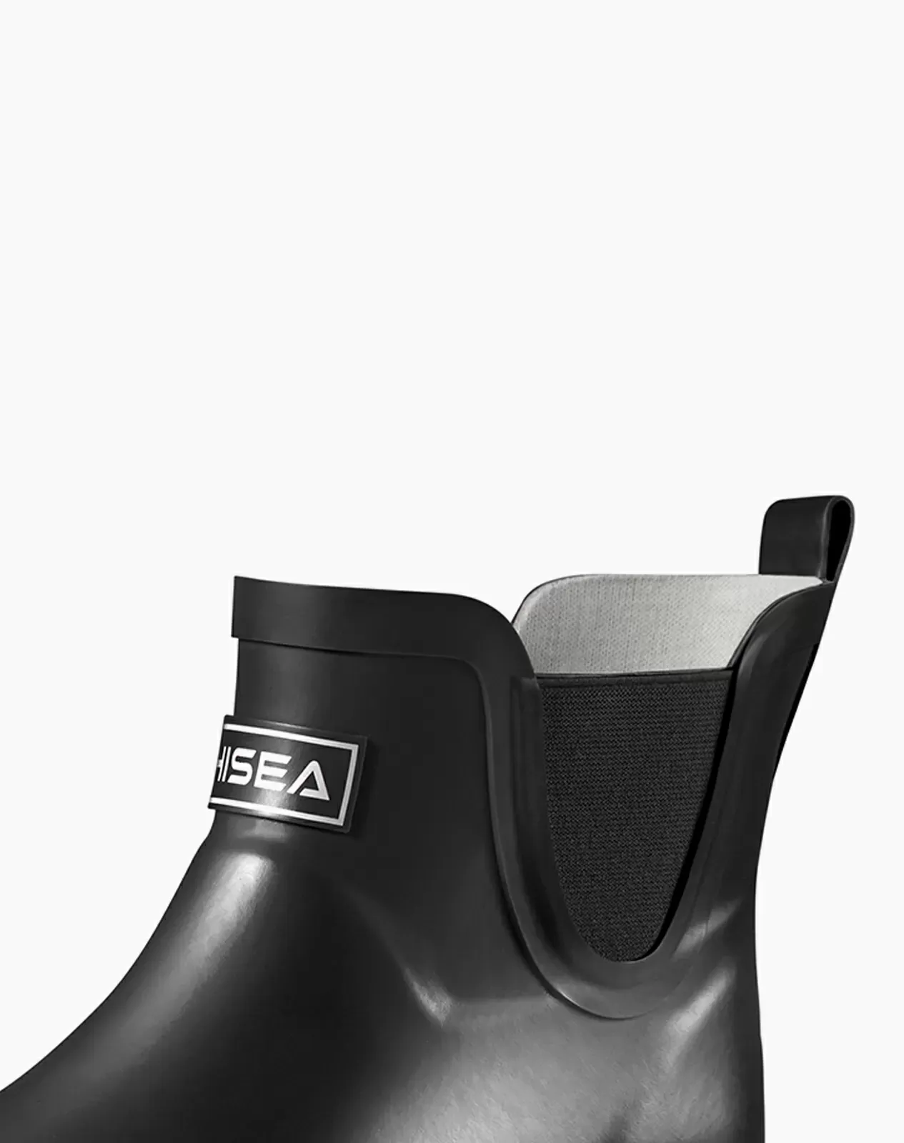 Black Women's Chelsa Rubber Ankle Rain Boots for XSX94WCP image 5