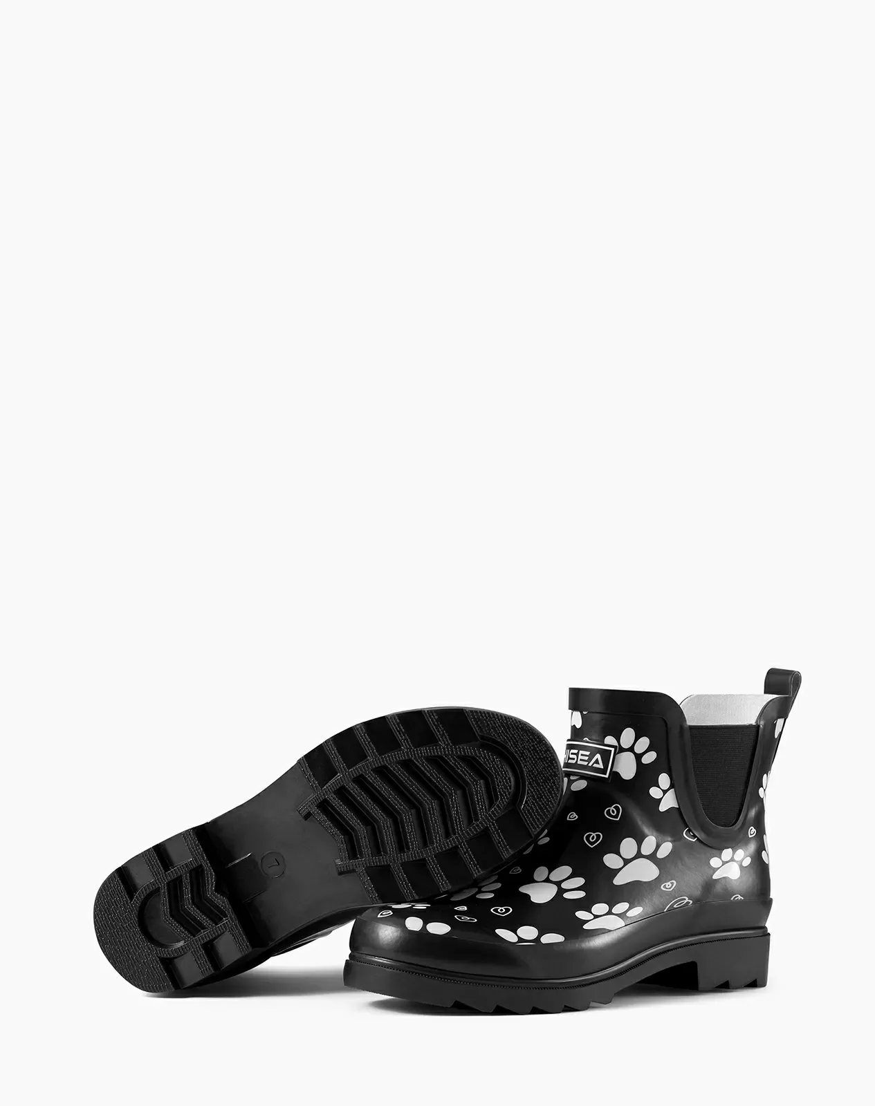 Printed 1 Women's Chelsa Rubber Ankle Rain Boots for XSX94WCP image 3