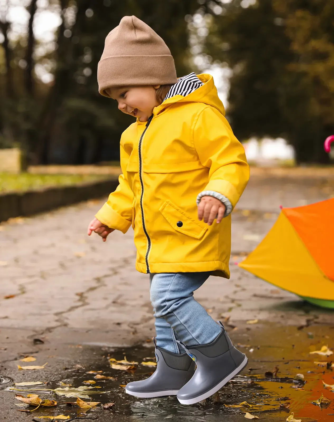 Grey Kids' Lightweight Deck Boots for XSX95KCP image 7