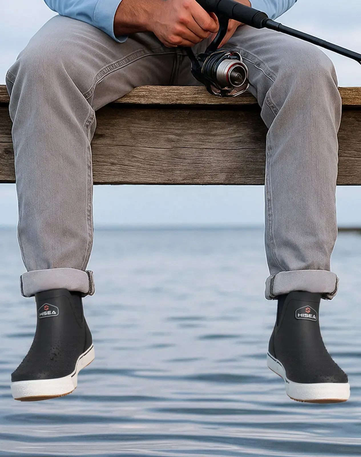 Men's Waterproof Rubber Deck Boots for XSX99CP image 6