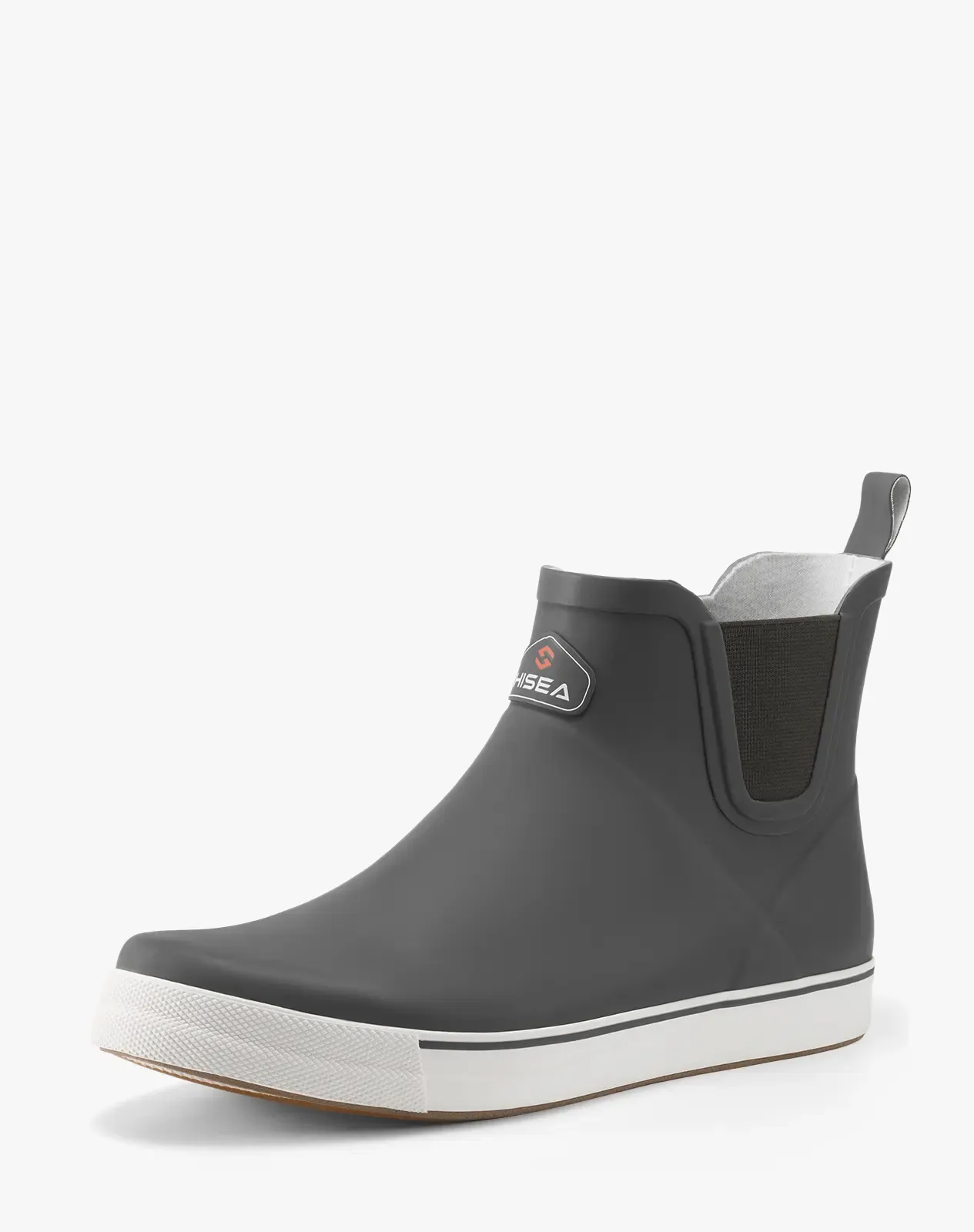 Grey Men's Waterproof Rubber Deck Boots for XSX99CP image 2