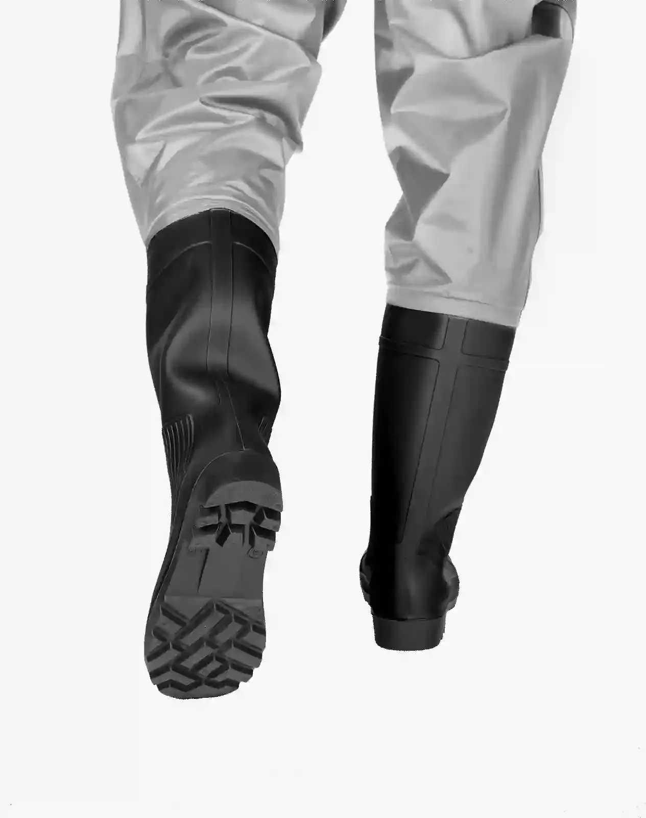 Silver Men's PVC Chest Fishing Waders for XSY01 image 5