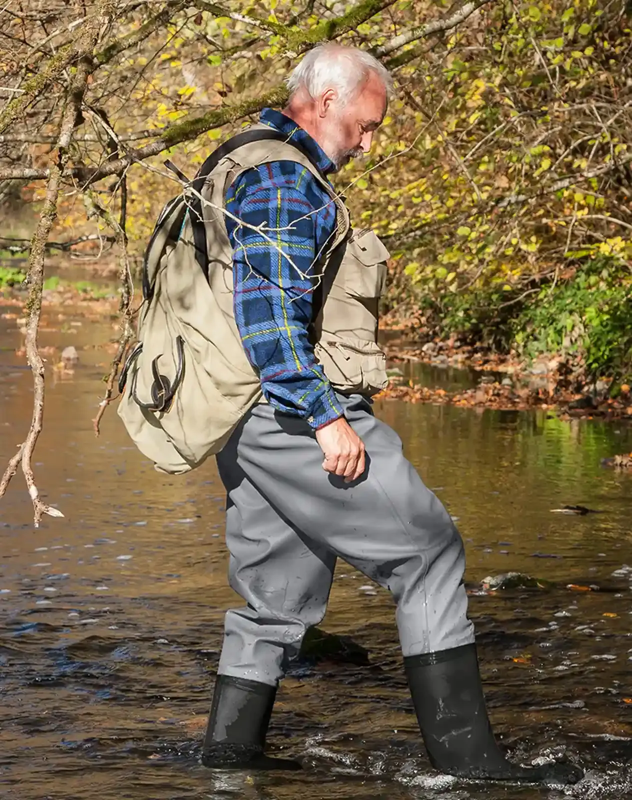 Silver Men's PVC Chest Fishing Waders for XSY01 image 6