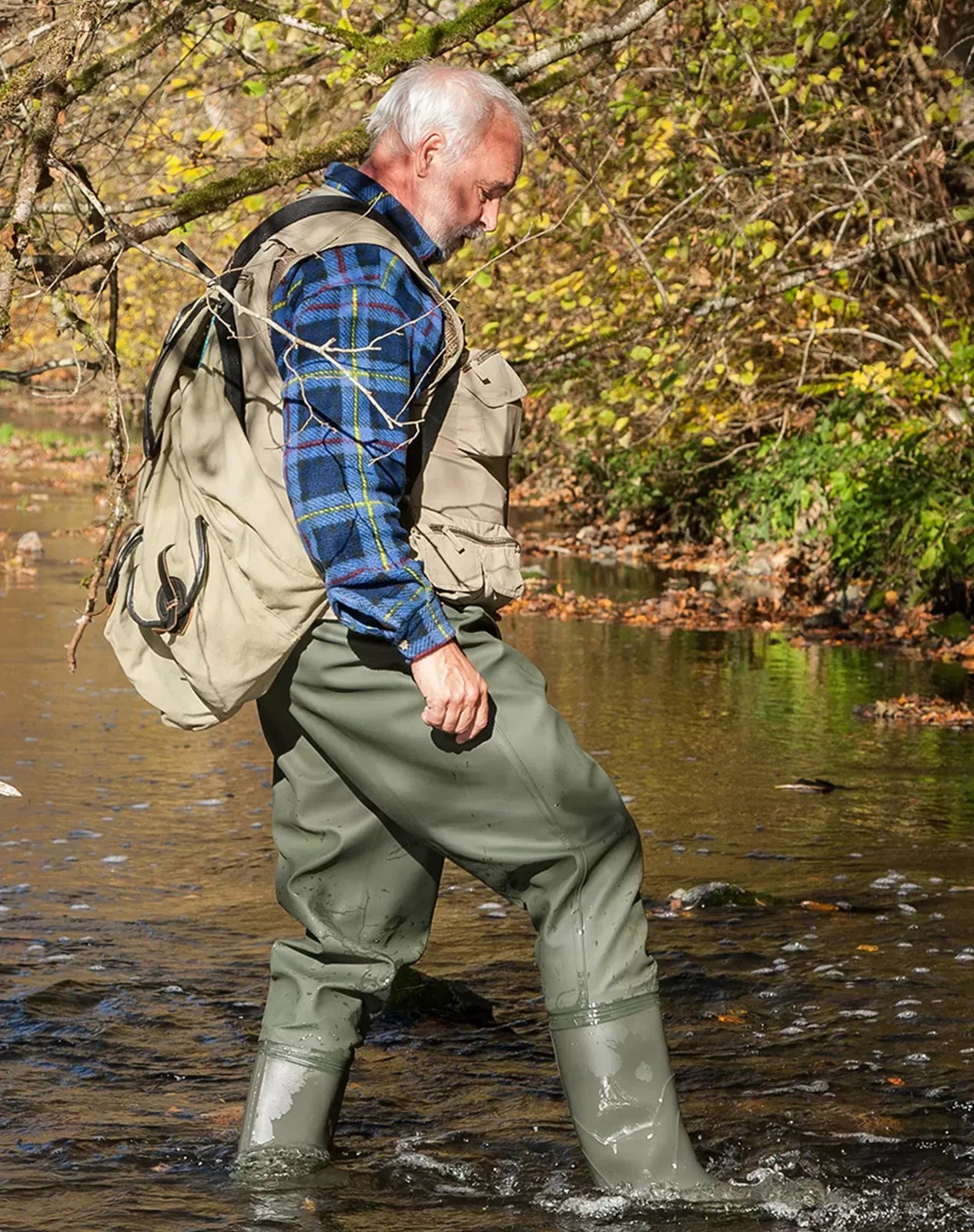 Green Men's PVC Chest Fishing Waders for XSY01 image 6