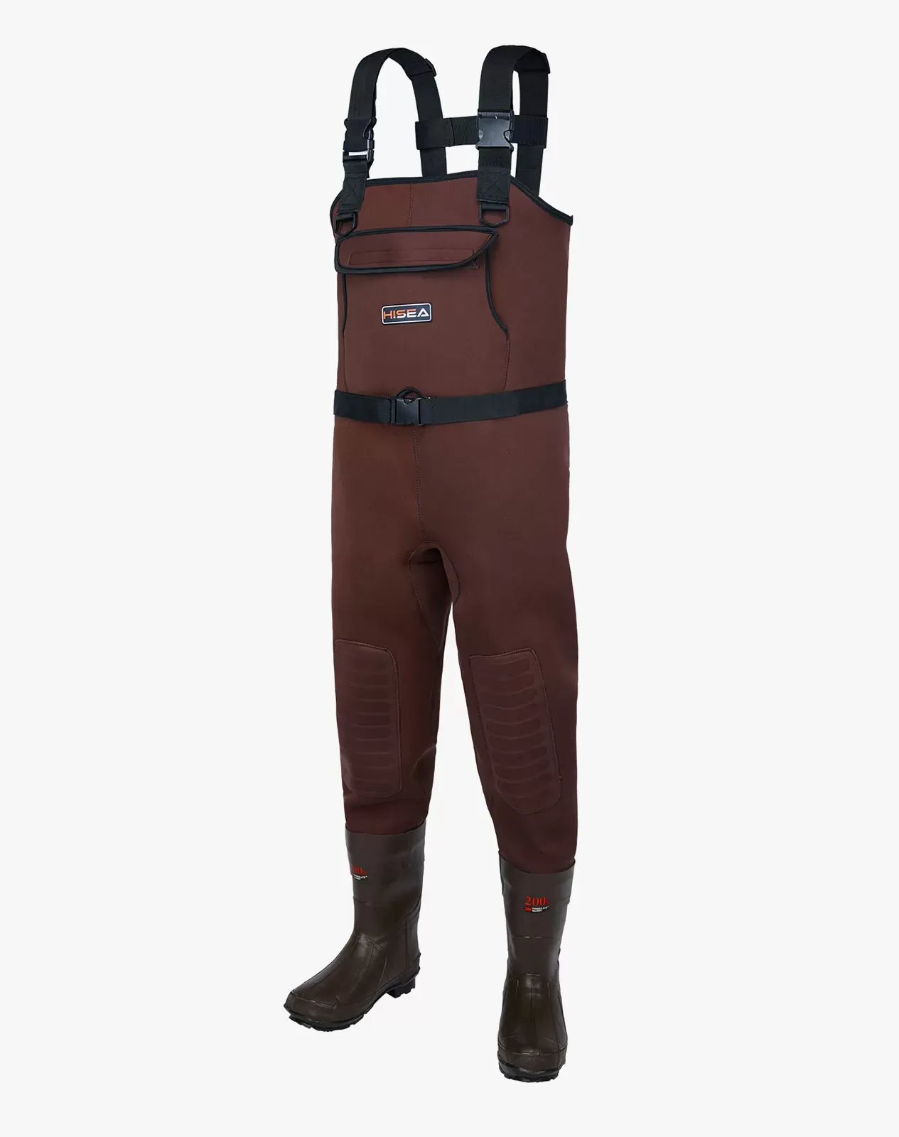 Brown Neoprene Fishing Chest Waders HISEA