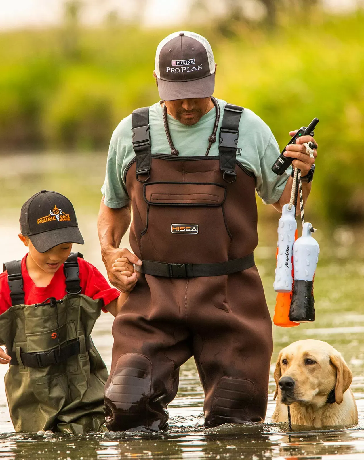Green Neoprene Fishing Chest Waders for XSY03A image 5